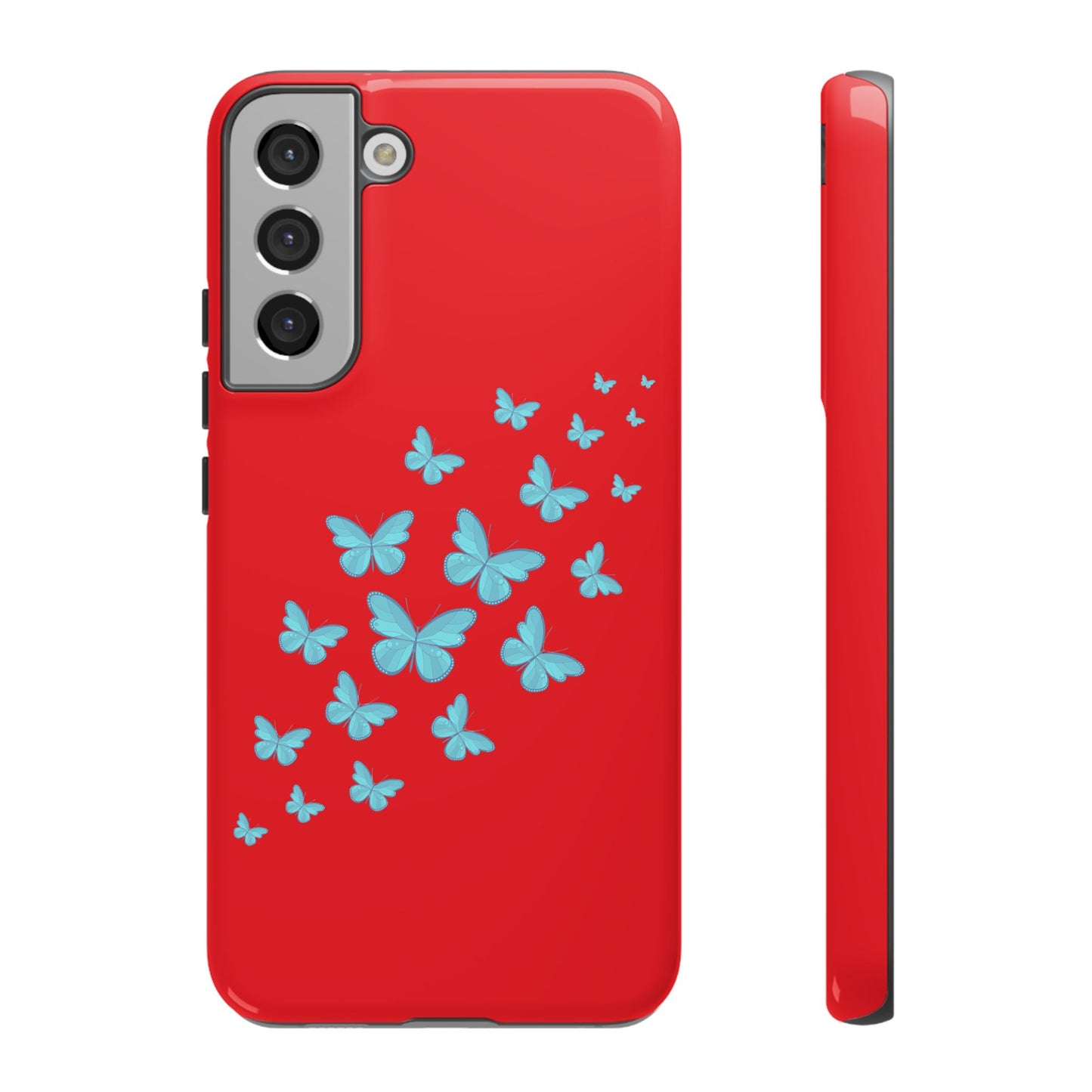 Butterflies in Red - Tough Cases iPhone Samsung Google Pixel - MahaCase