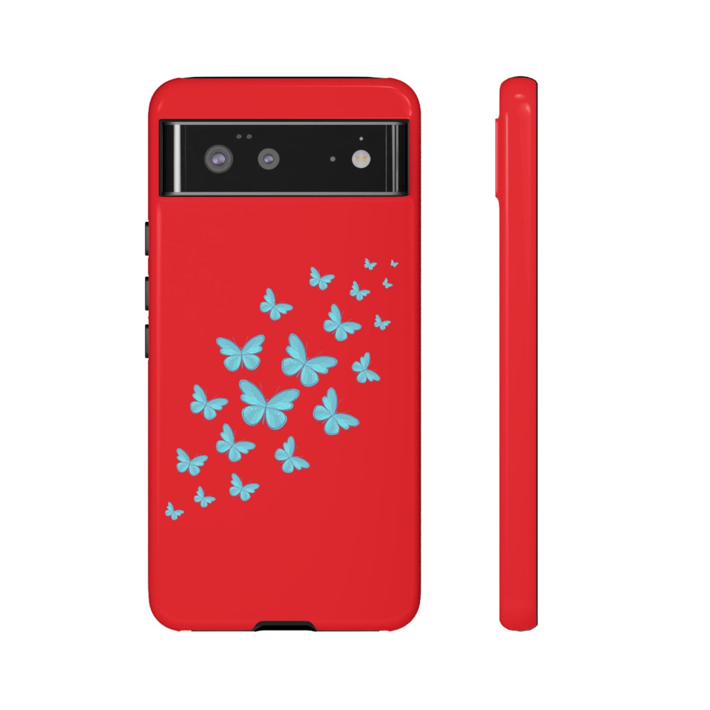 Butterflies in Red - Tough Cases iPhone Samsung Google Pixel - MahaCase