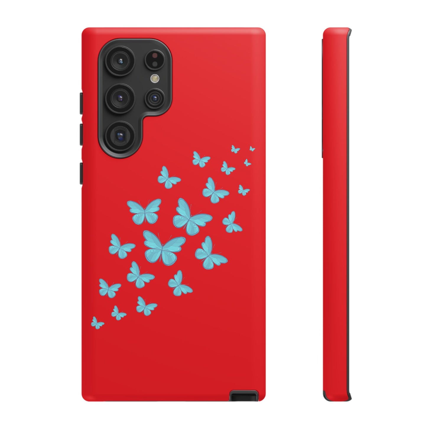 Butterflies in Red - Tough Cases iPhone Samsung Google Pixel - MahaCase
