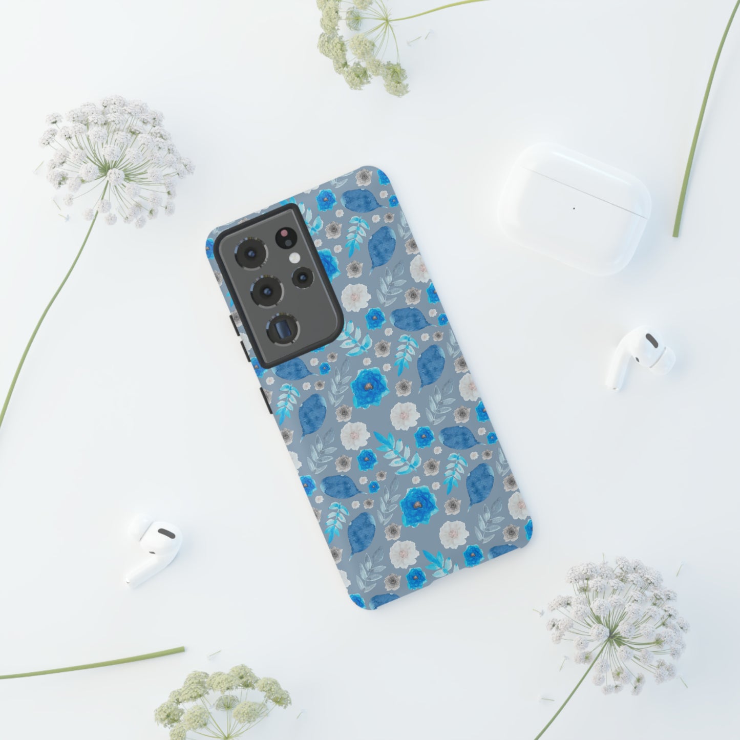 Blue Blooms-Tough Cases - MahaCase