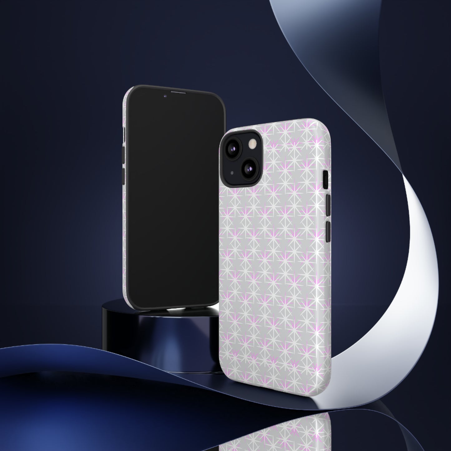 Grey Skies, Pink Stars-Tough Cases - MahaCase