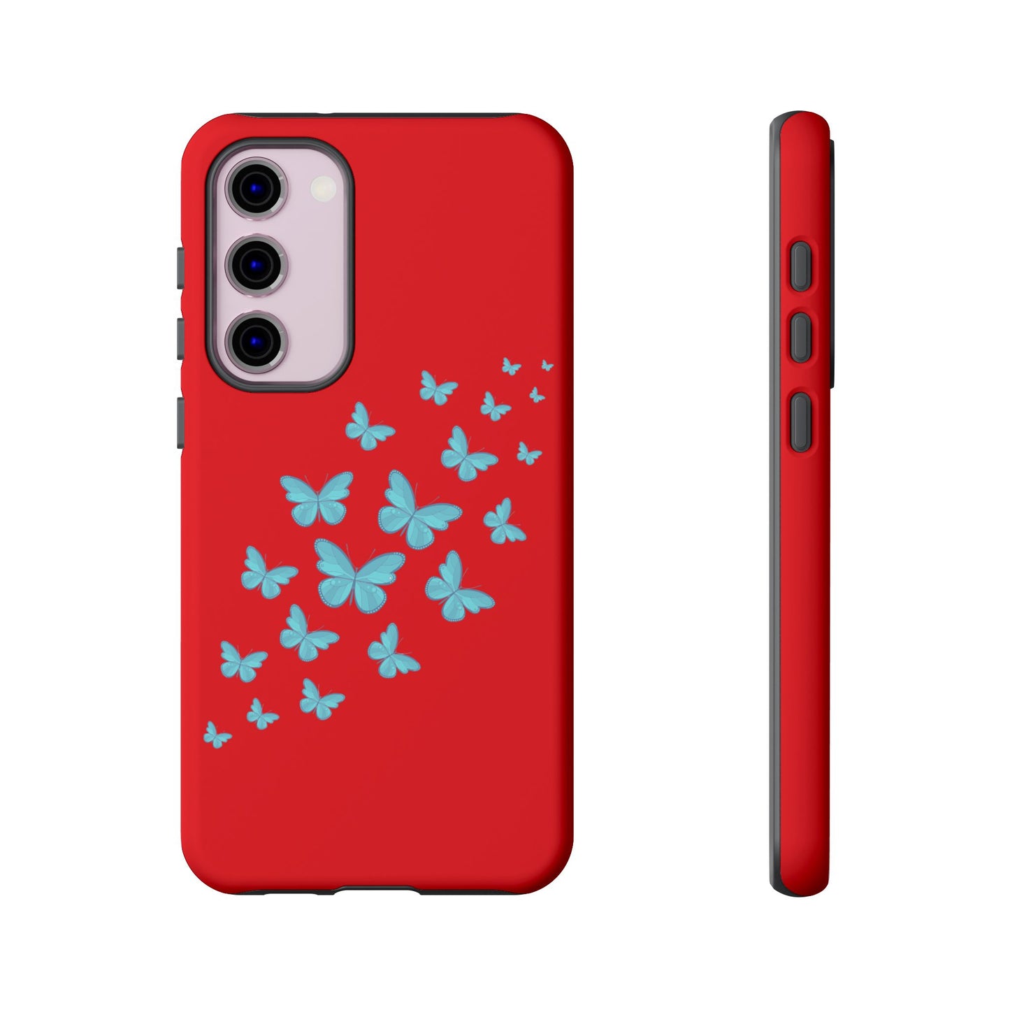 Butterflies in Red - Tough Cases iPhone Samsung Google Pixel - MahaCase