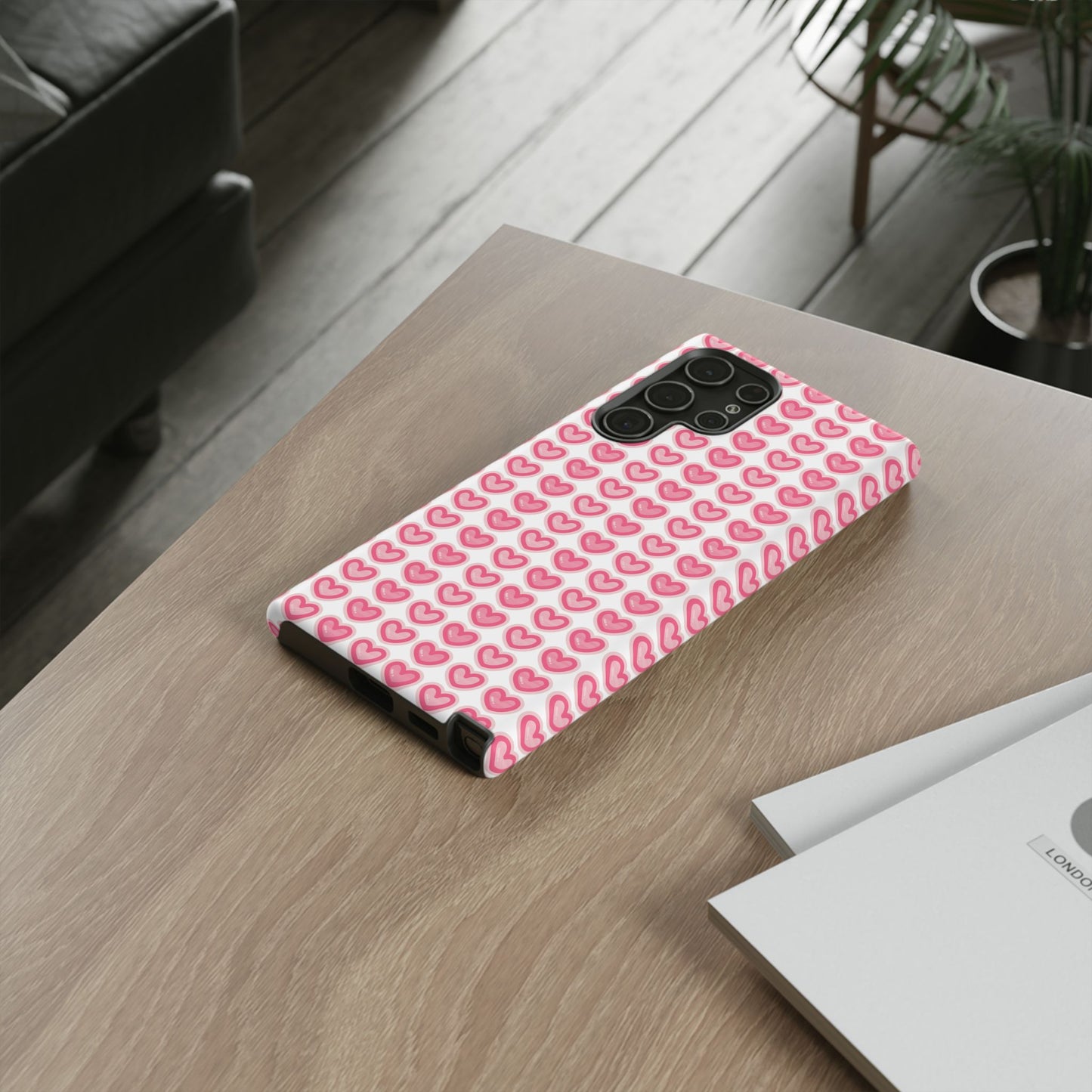 Hearts Pattern - Tough Cases iPhone Samsung Google Pixel - MahaCase