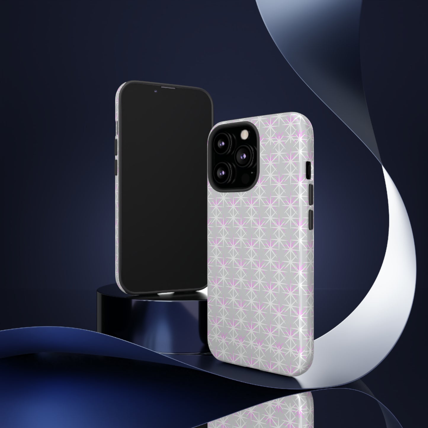 Grey Skies, Pink Stars-Tough Cases - MahaCase