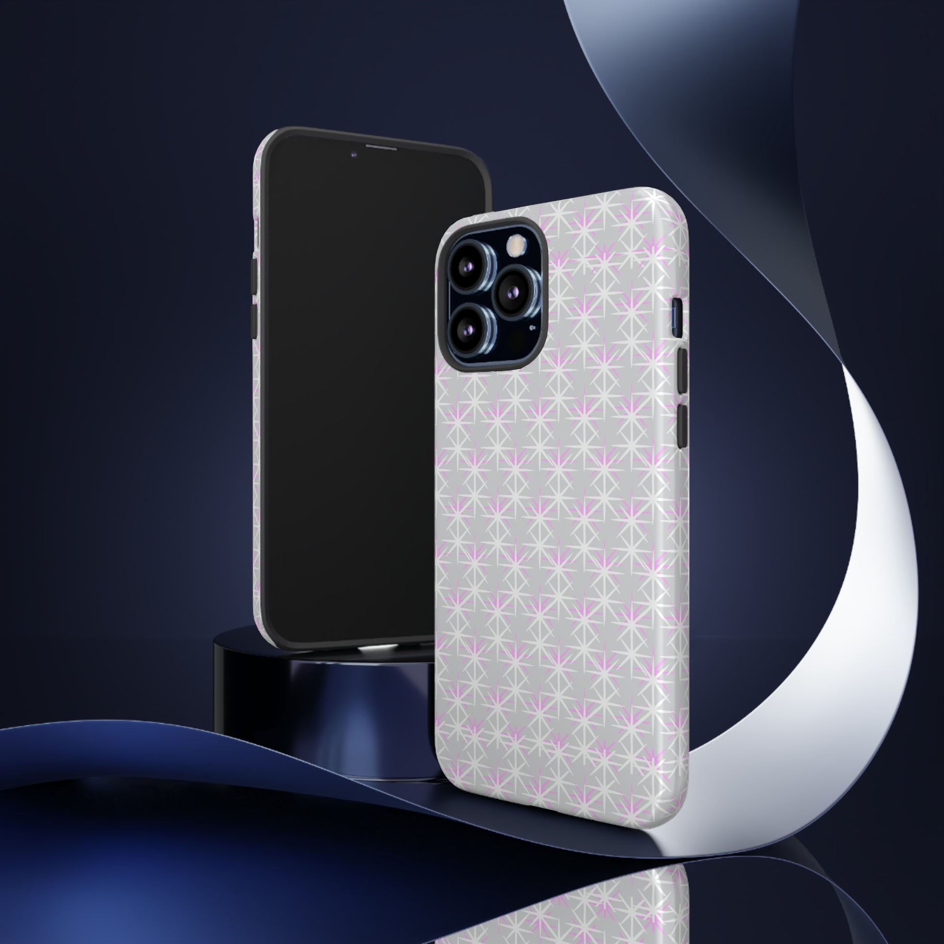 Grey Skies, Pink Stars-Tough Cases - MahaCase