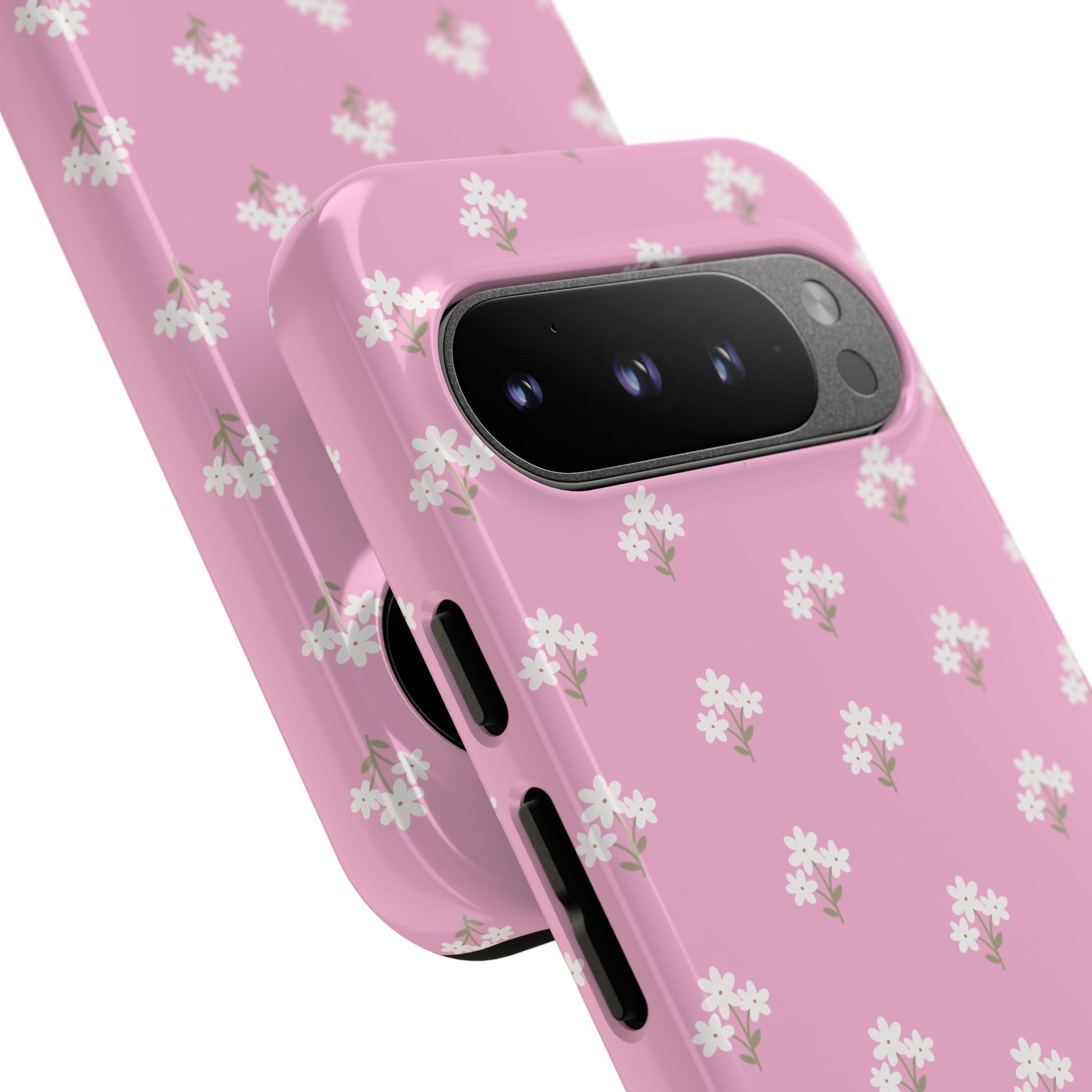 Floral Tough Phone Case - Pink Blossom Design - iPhone Samsung Galaxy Google Pixel - MahaCase