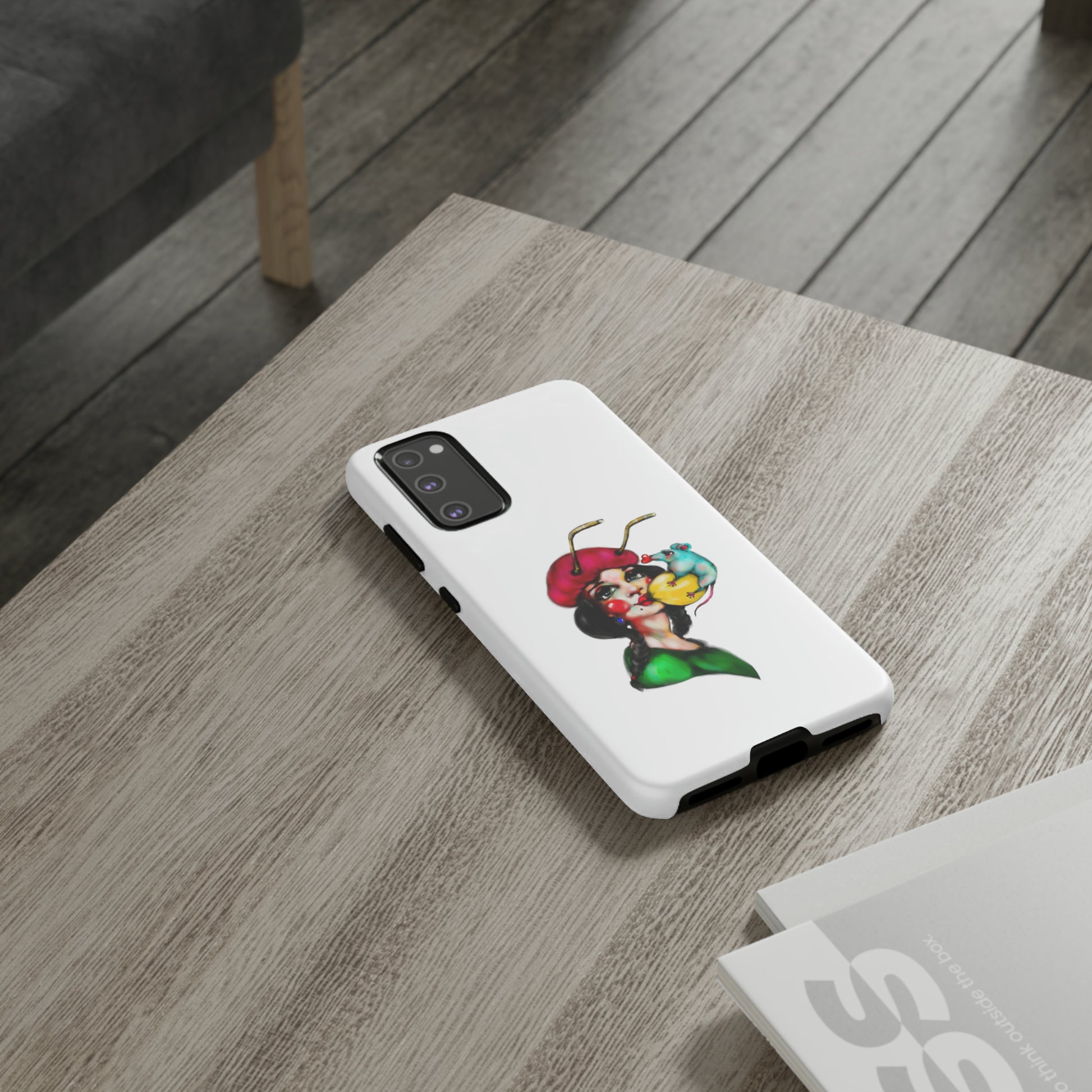 Design #211 White BKG-Tough Cases - MahaCase