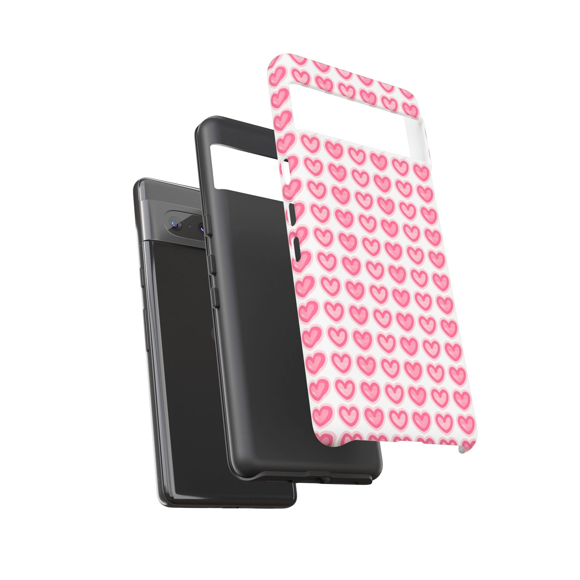 Hearts Pattern - Tough Cases iPhone Samsung Google Pixel - MahaCase