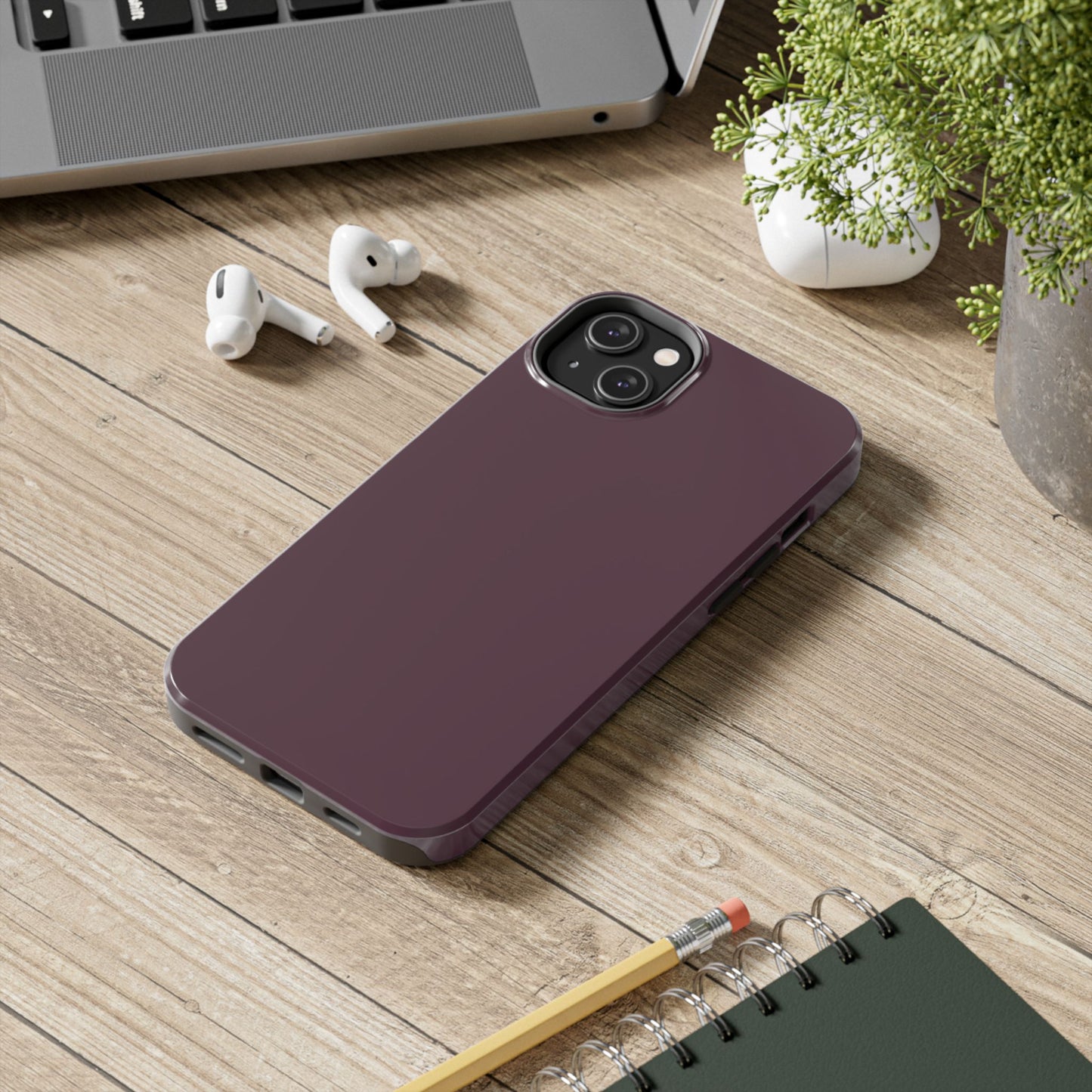 Old Mauve Solid Color Tough Phone Cases - iPhone and Samsung - Fall Color