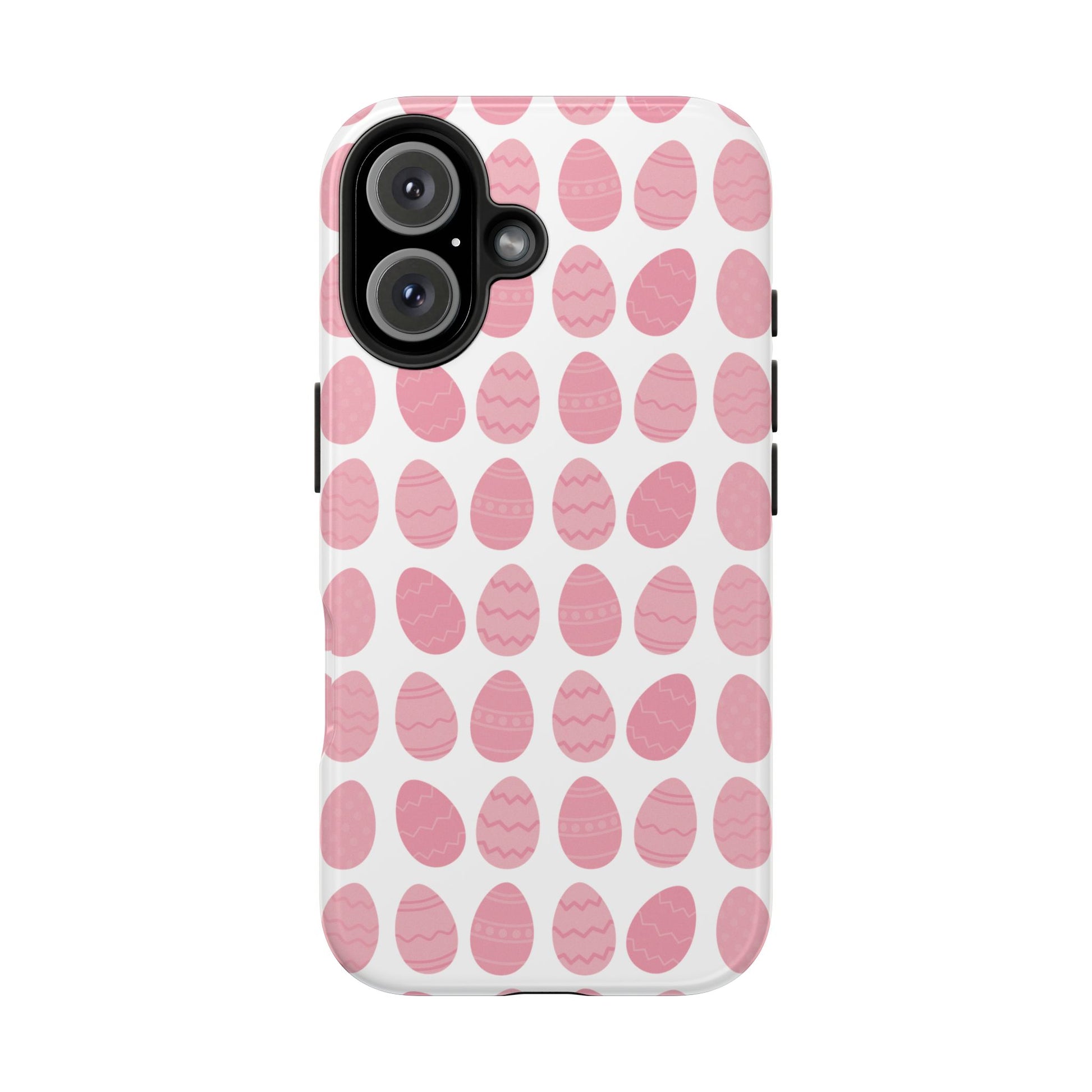 Pink Easter Egg Tough Phone Cases - Durable Protection for Spring Celebrations iPhone Samsung Galaxy - MahaCase