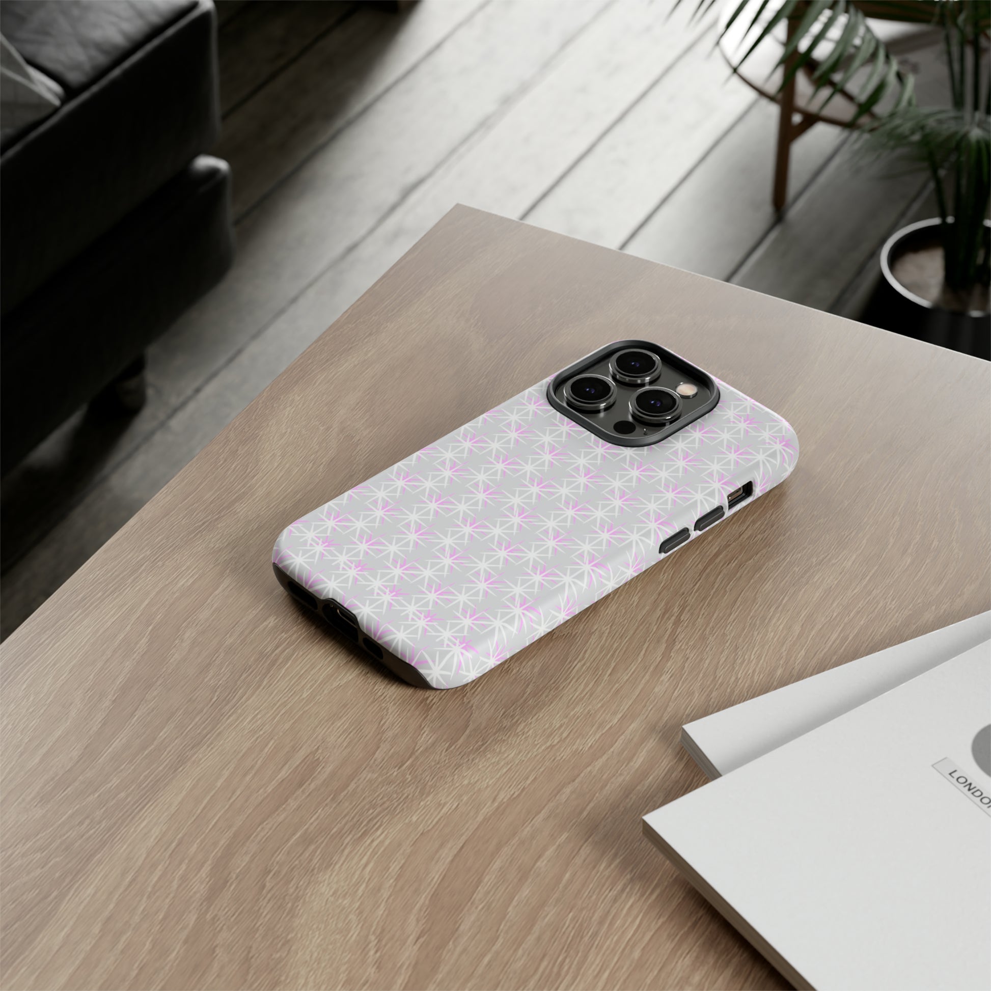 Grey Skies, Pink Stars-Tough Cases - MahaCase