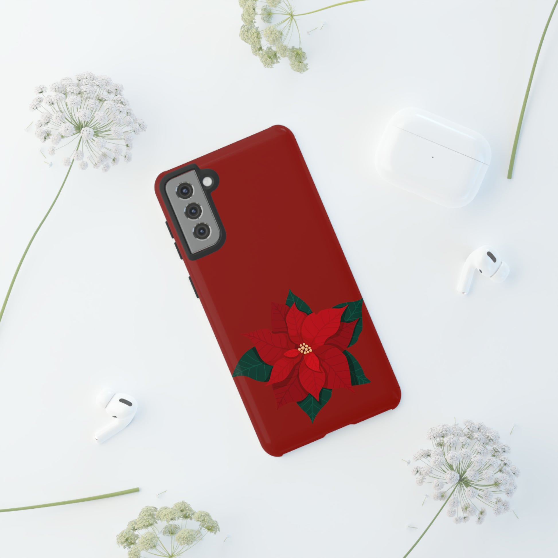 Poinsettia Charm #12-Tough Cases - MahaCase