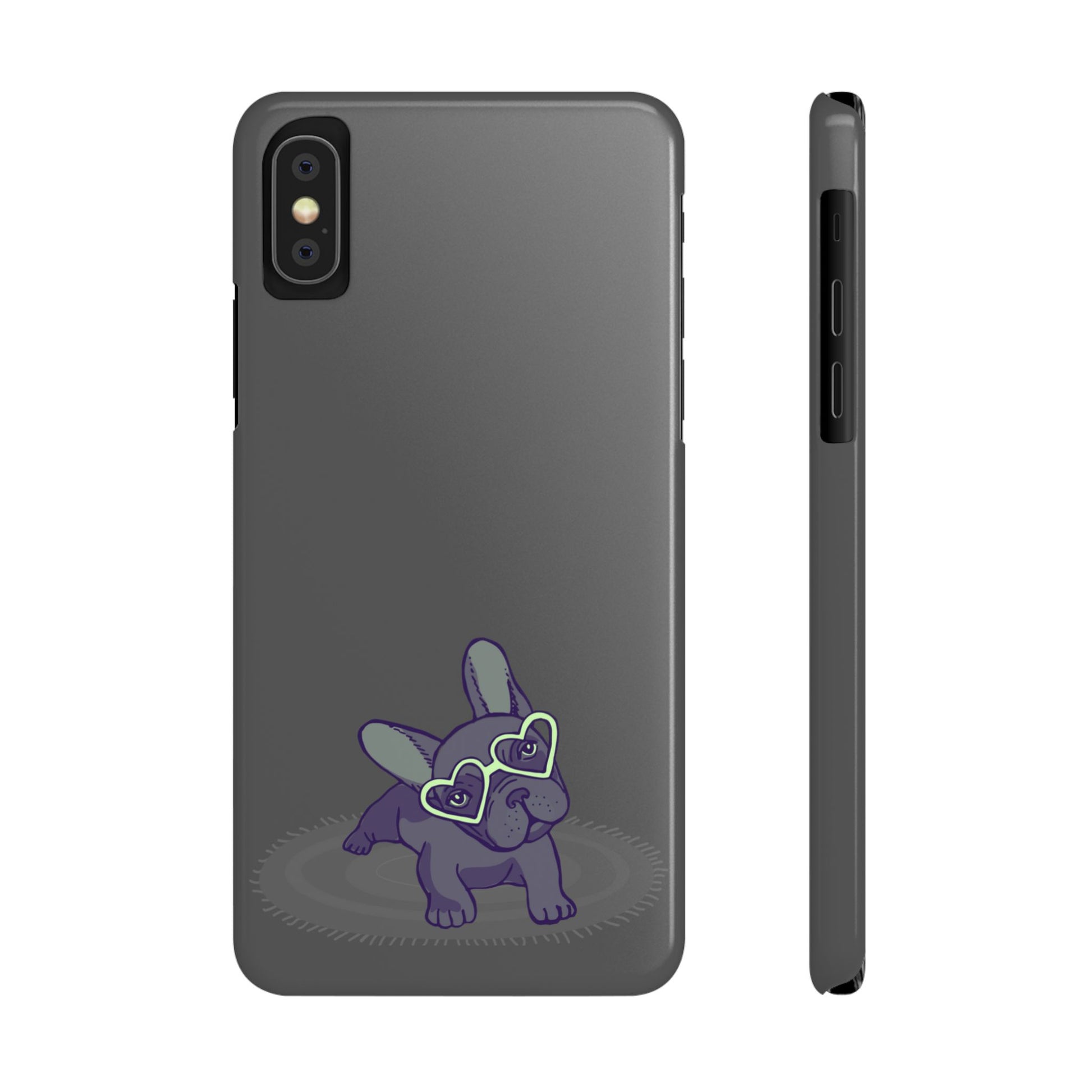 Bulldog Puppy Slim iPhone Cases - MahaCase