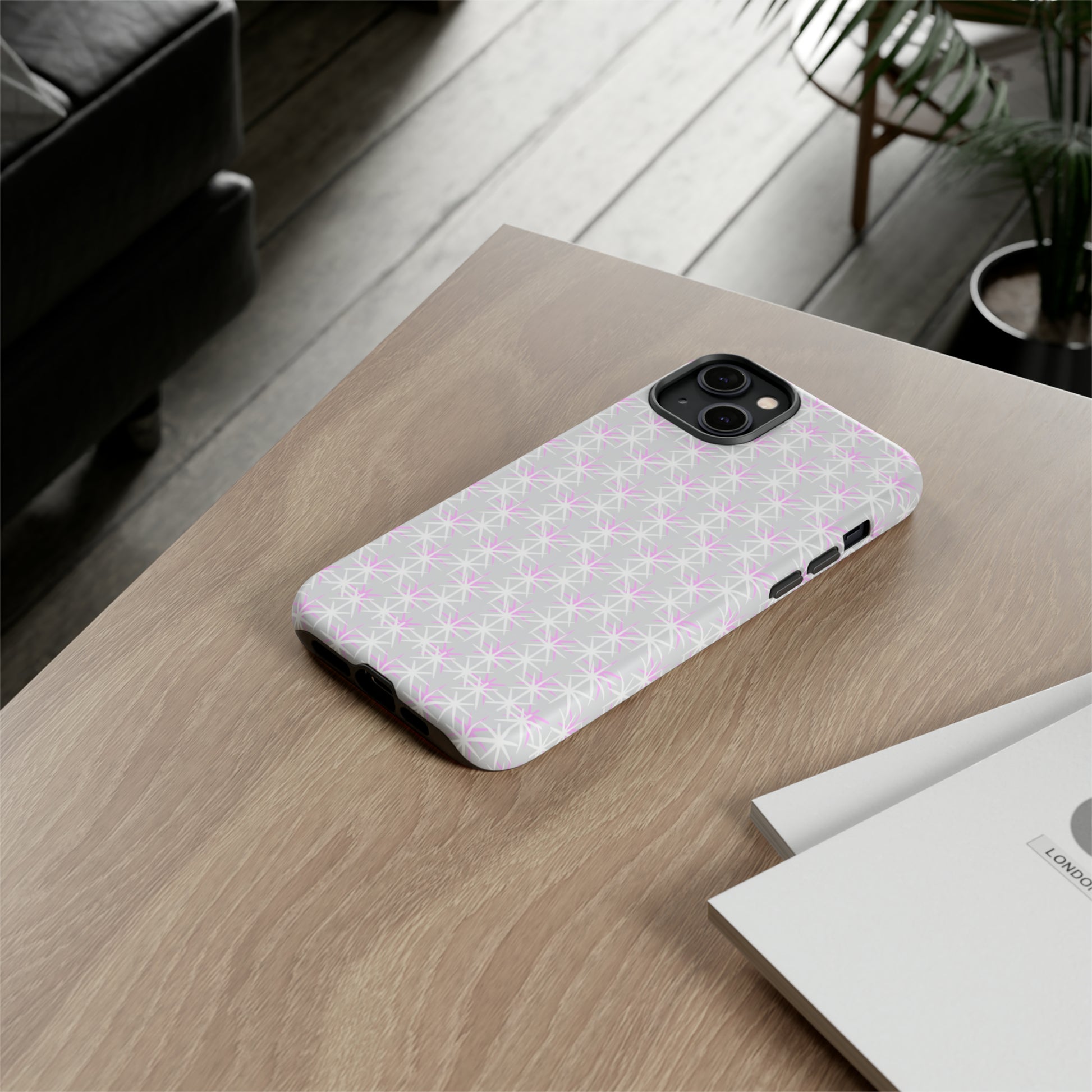 Grey Skies, Pink Stars-Tough Cases - MahaCase