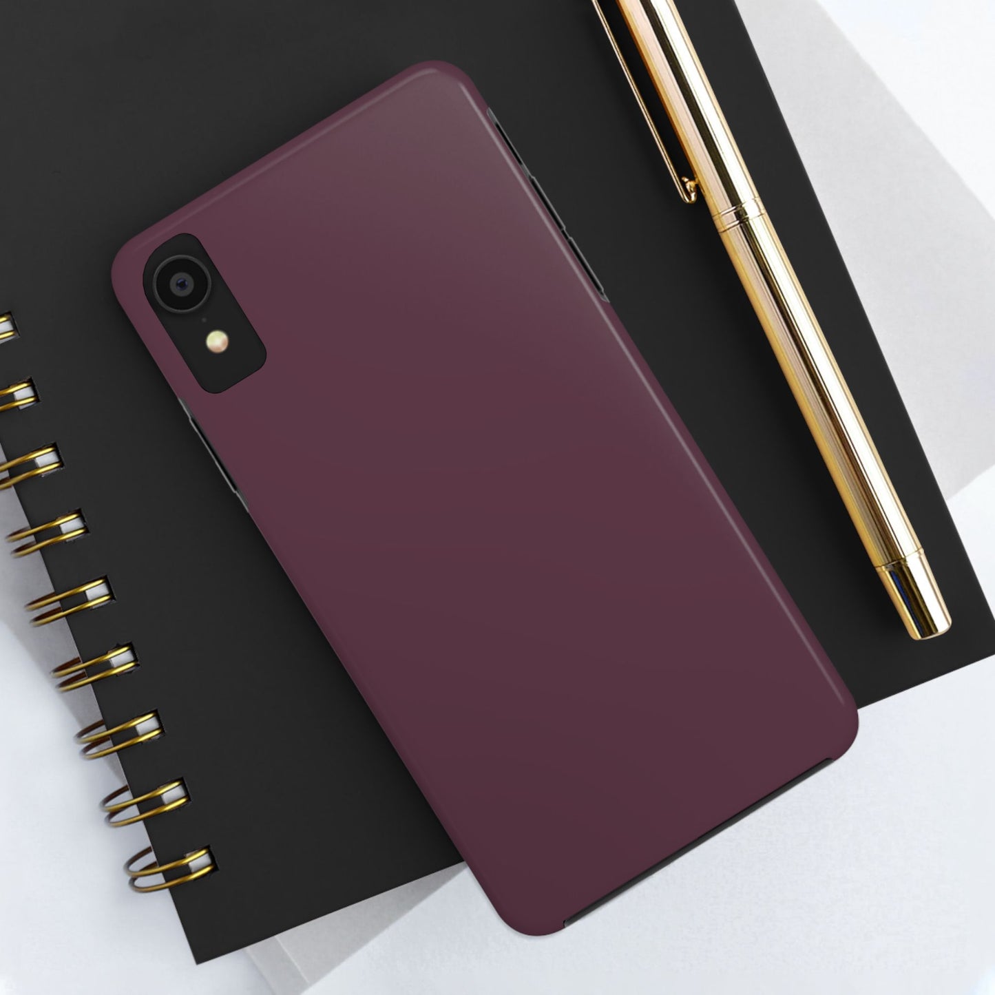 Old Mauve Solid Color Tough Phone Cases - iPhone and Samsung - Fall Color