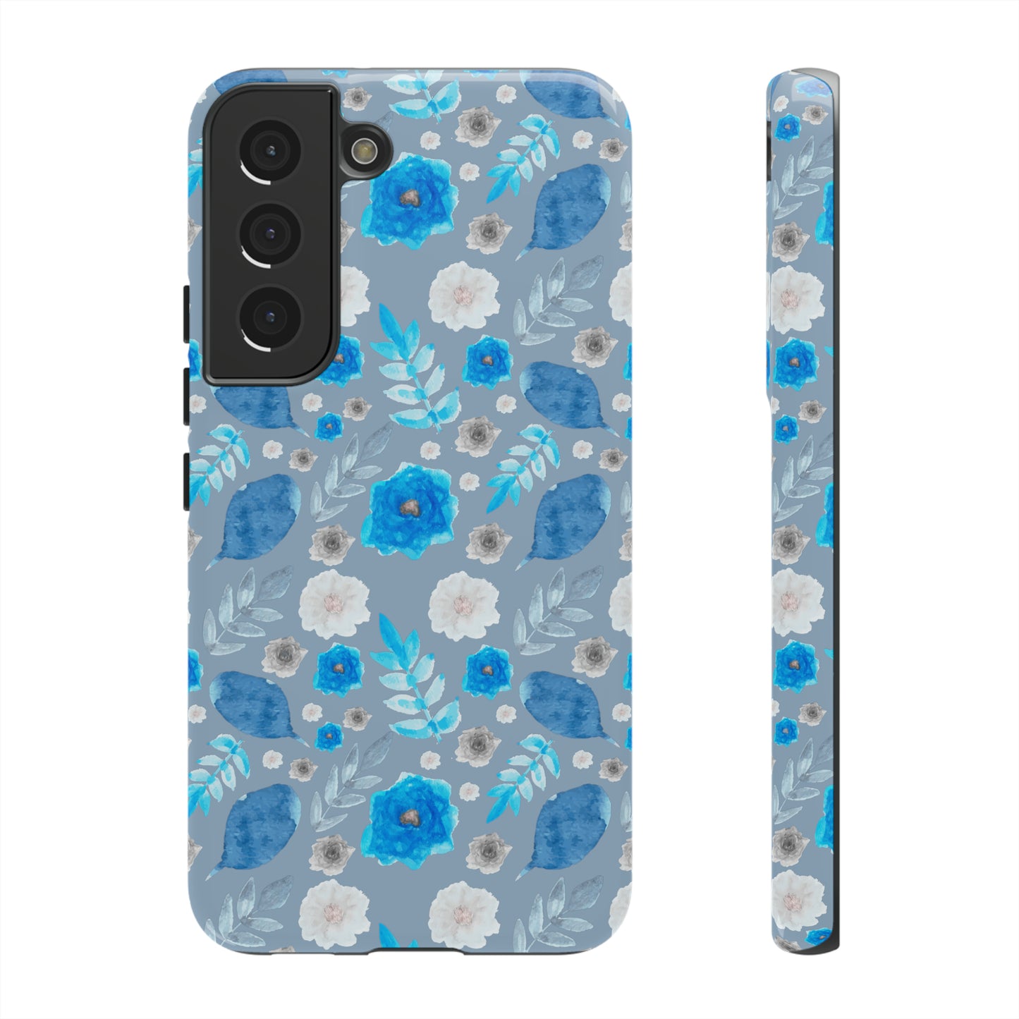 Blue Blooms-Tough Cases - MahaCase