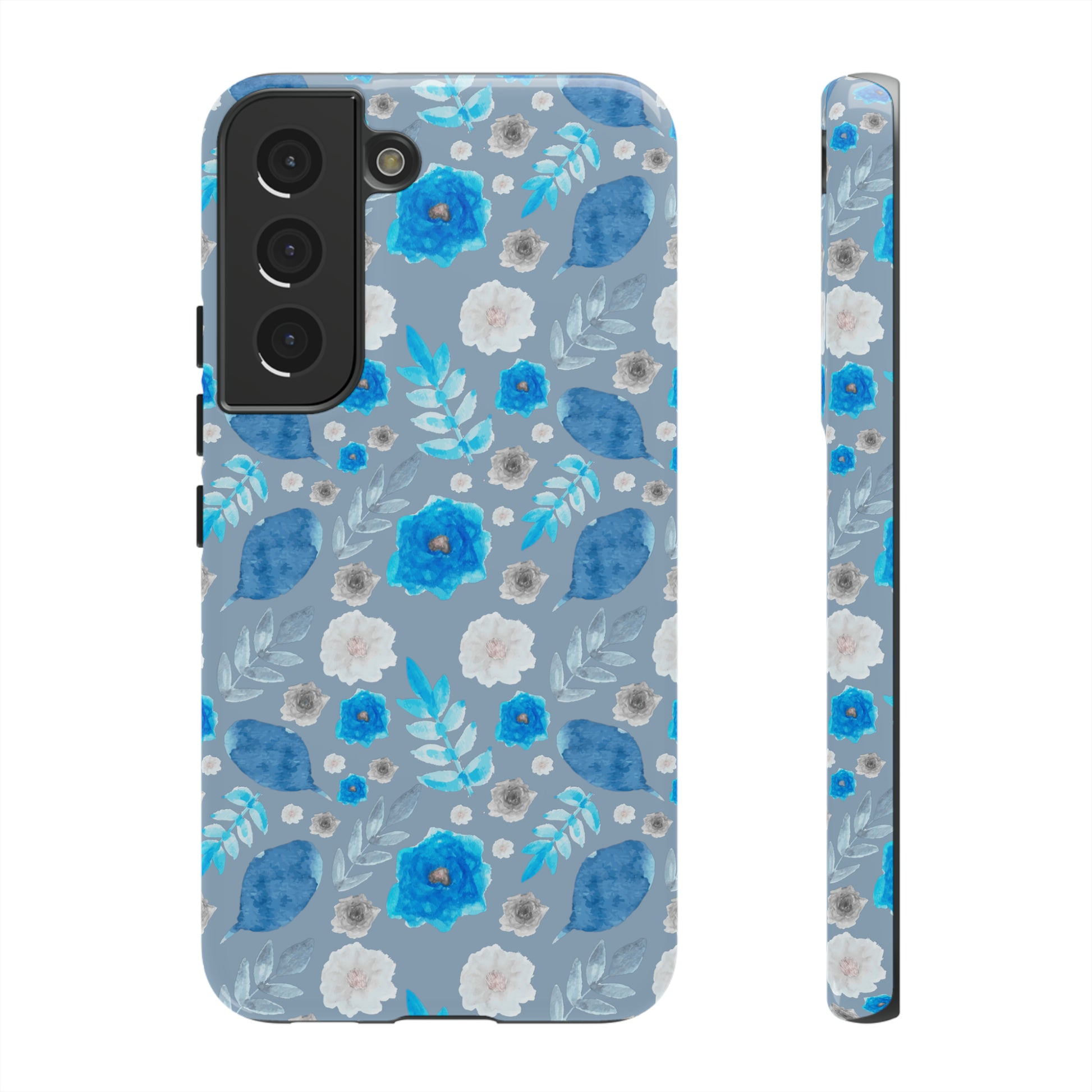 Blue Blooms-Tough Cases - MahaCase