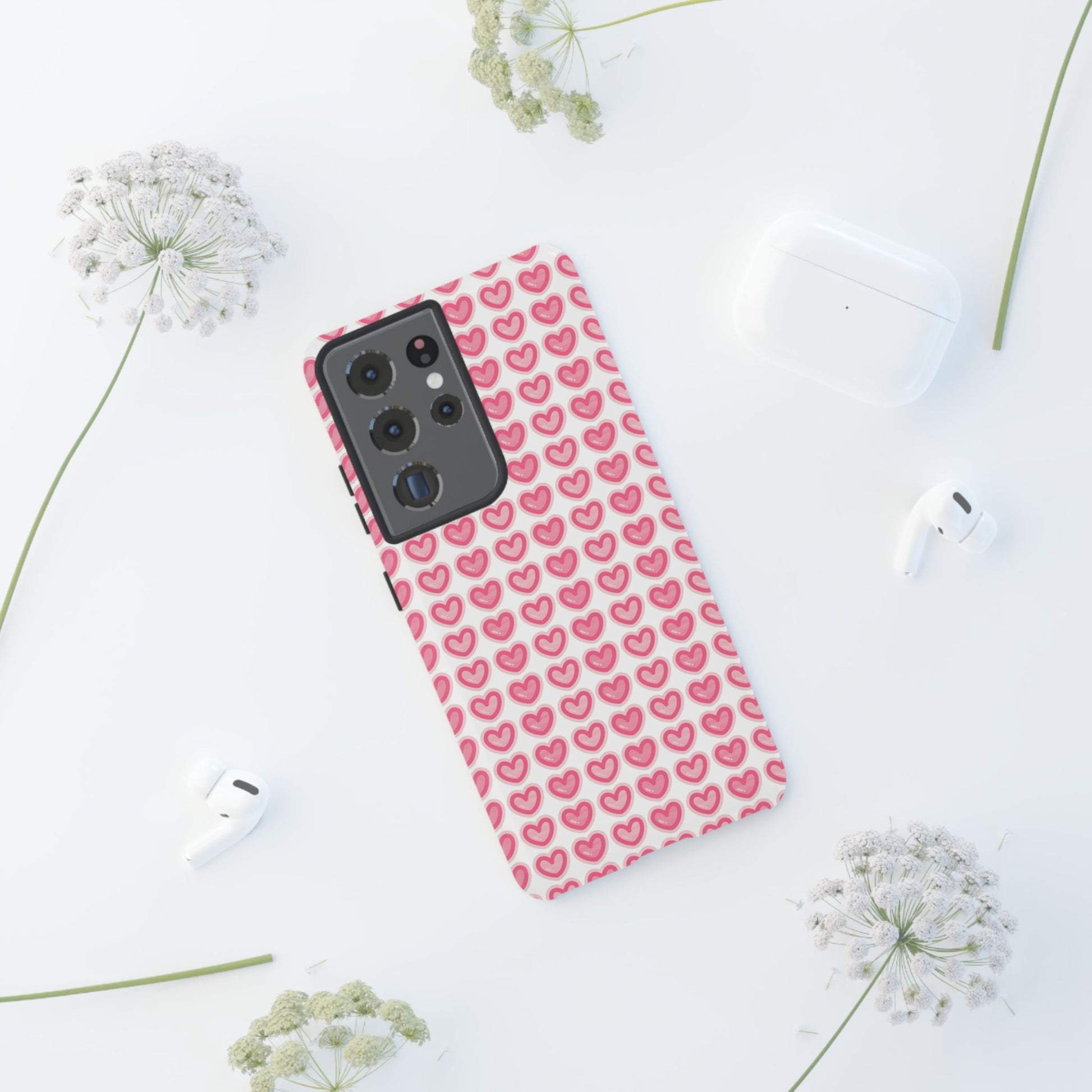 Hearts Pattern - Tough Cases iPhone Samsung Google Pixel - MahaCase
