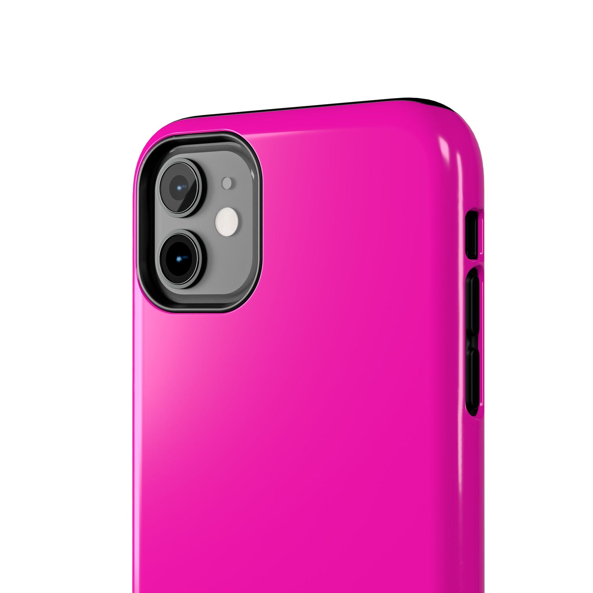 Simple Hot Pink-Tough Phone Cases - MahaCase