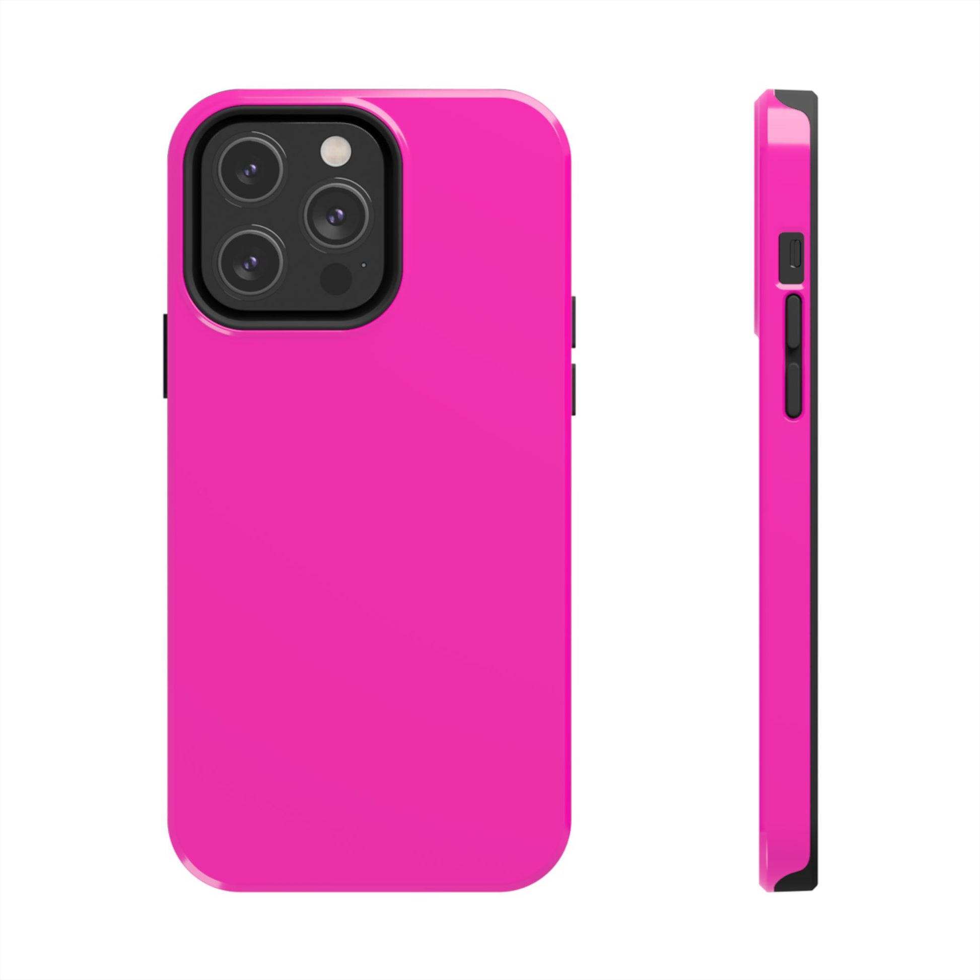 Simple Hot Pink-Tough Phone Cases - MahaCase