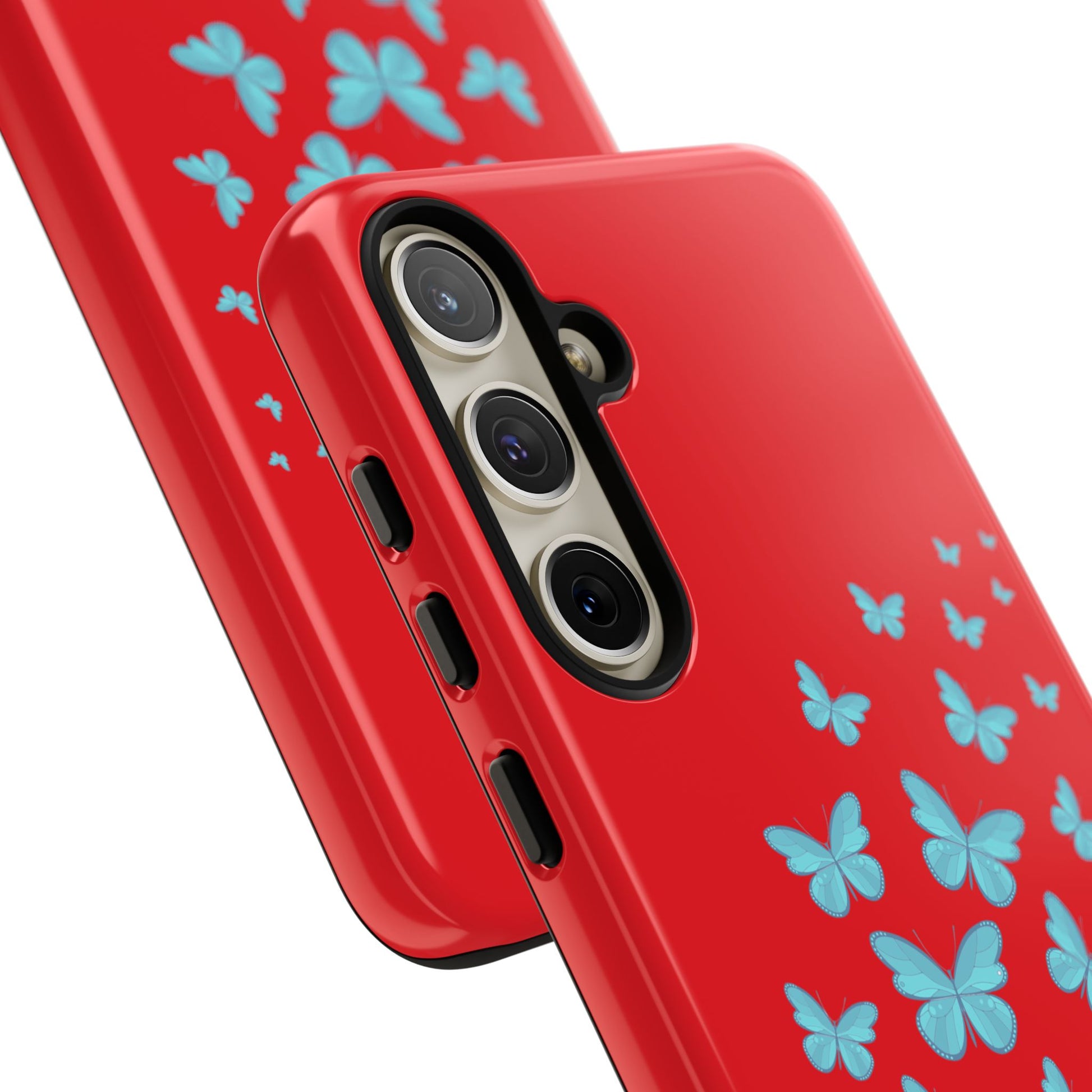 Butterflies in Red - Tough Cases iPhone Samsung Google Pixel - MahaCase