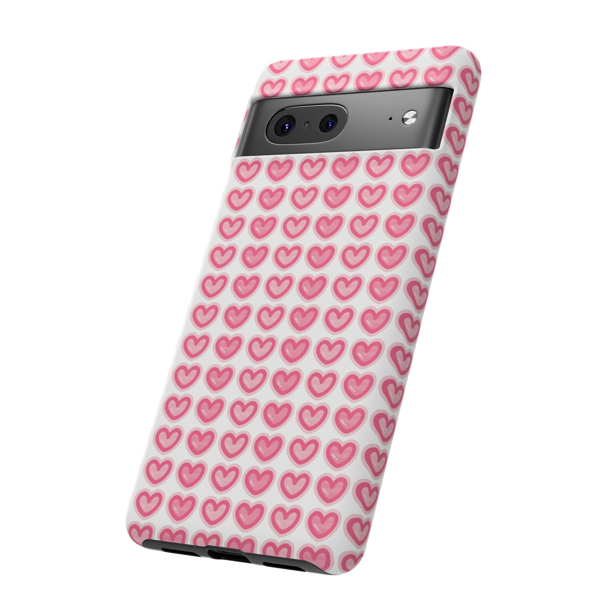 Hearts Pattern - Tough Cases iPhone Samsung Google Pixel - MahaCase