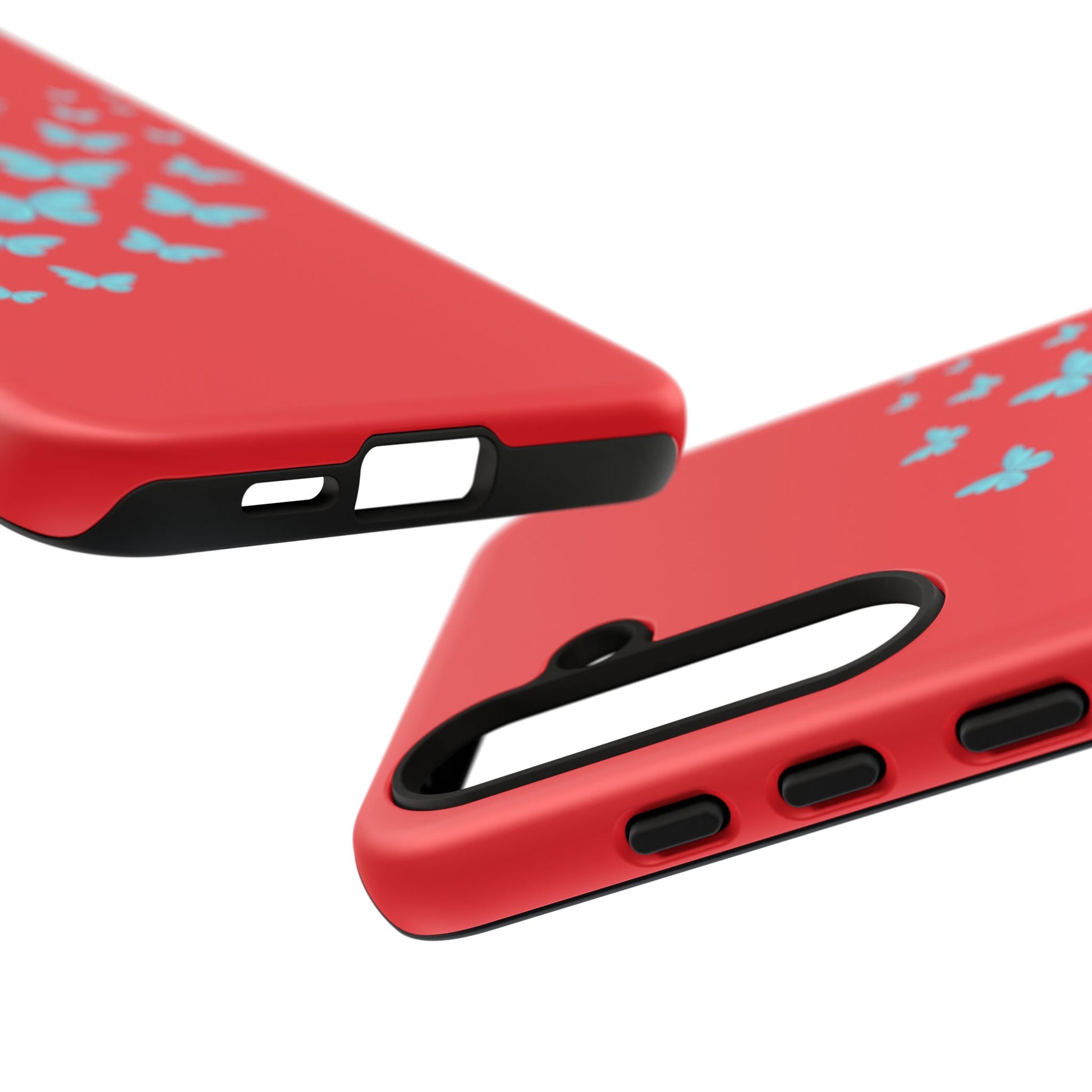 Butterflies in Red - Tough Cases iPhone Samsung Google Pixel - MahaCase
