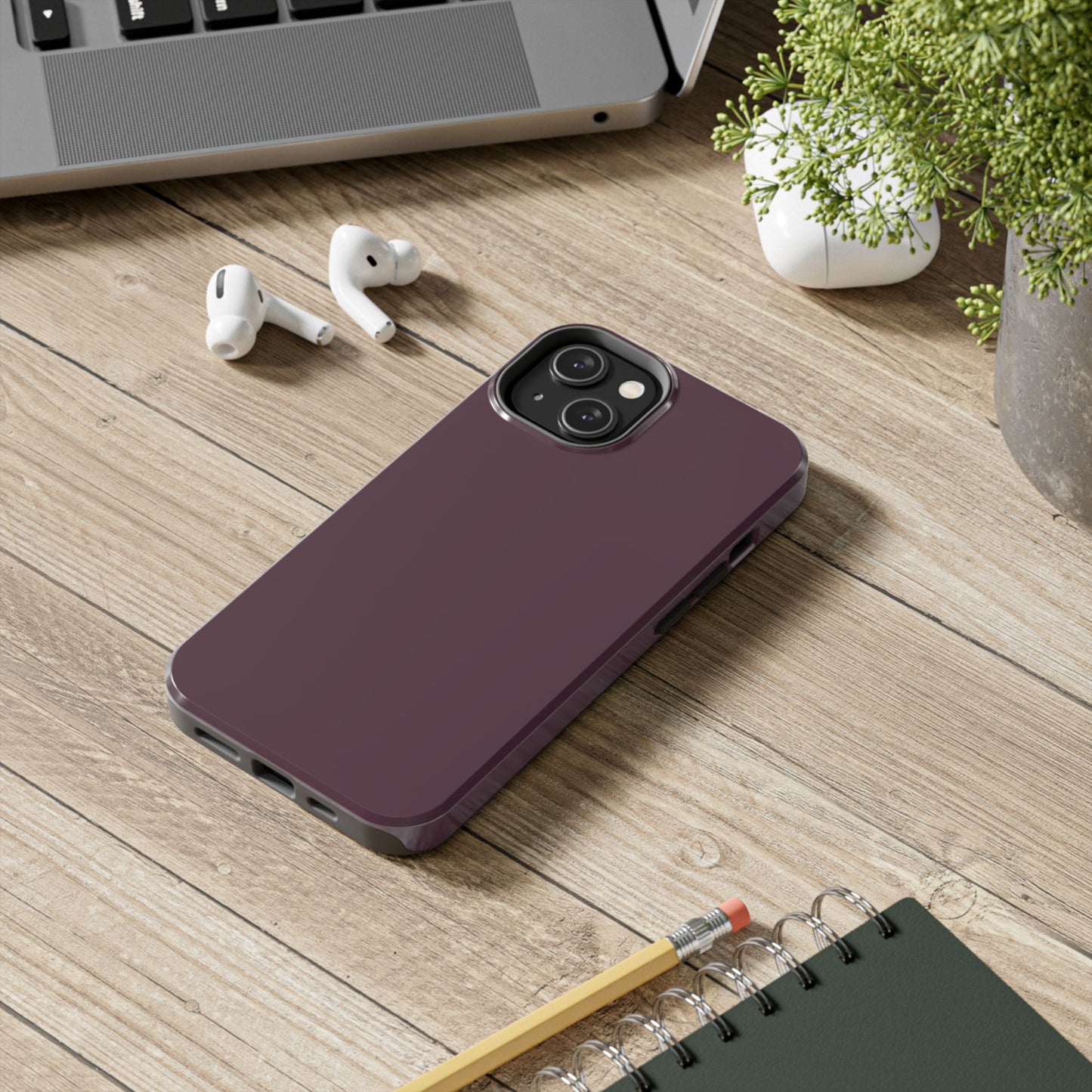 Old Mauve Solid Color Tough Phone Cases - iPhone and Samsung - Fall Color