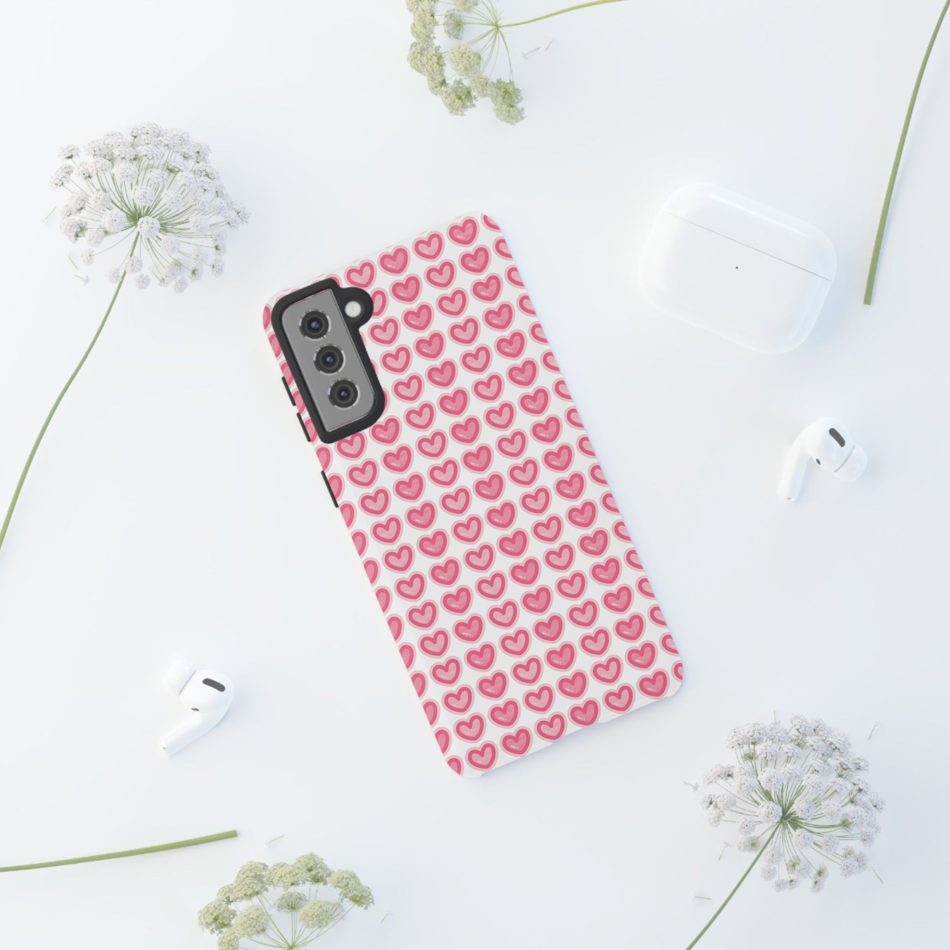 Hearts Pattern - Tough Cases iPhone Samsung Google Pixel - MahaCase