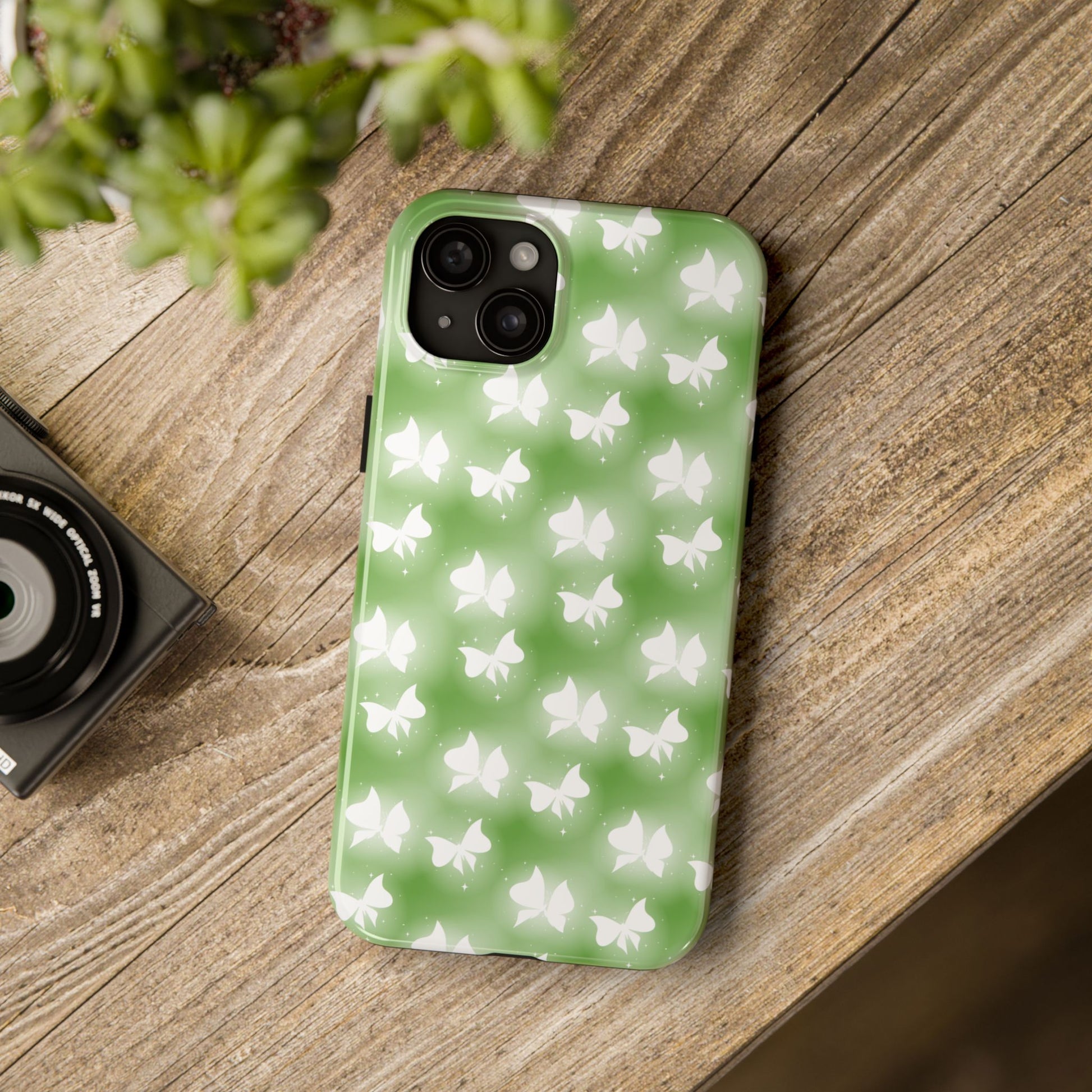 Nature-Inspired Tough Phone Case with Butterfly Design iPhone Samsung Galaxy - MahaCase