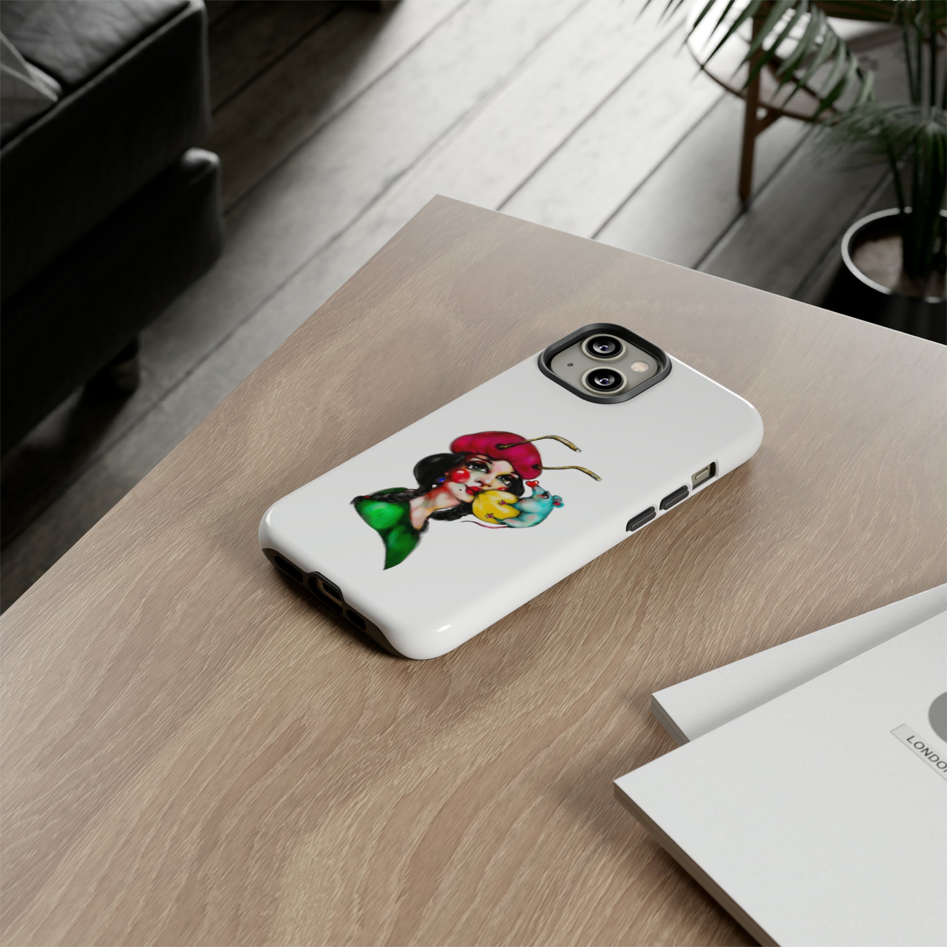 Design #211 White BKG-Tough Cases - MahaCase