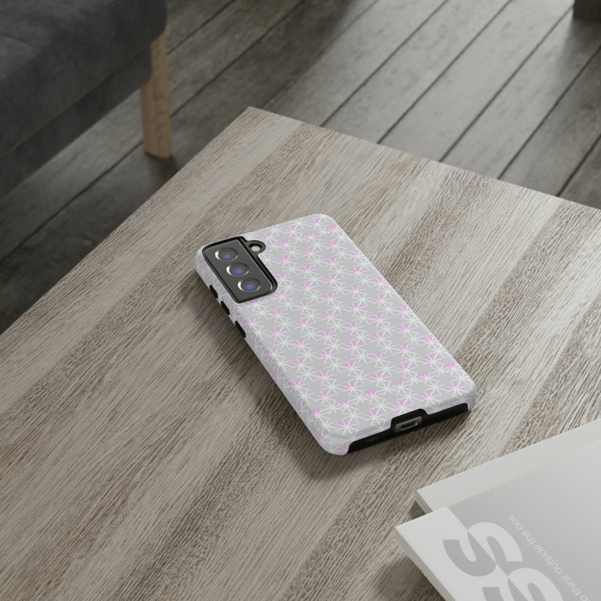 Grey Skies, Pink Stars-Tough Cases - MahaCase