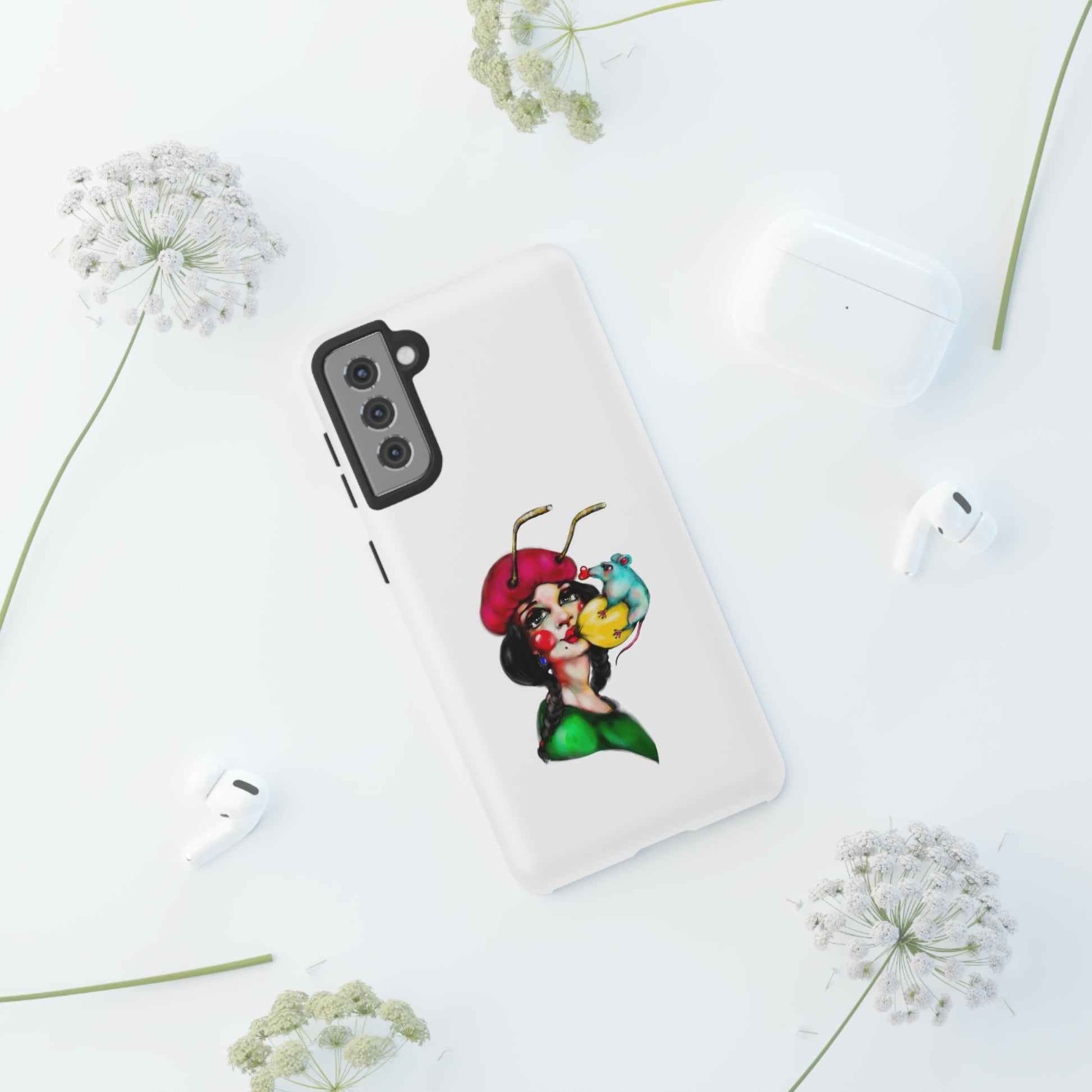 Design #211 White BKG-Tough Cases - MahaCase