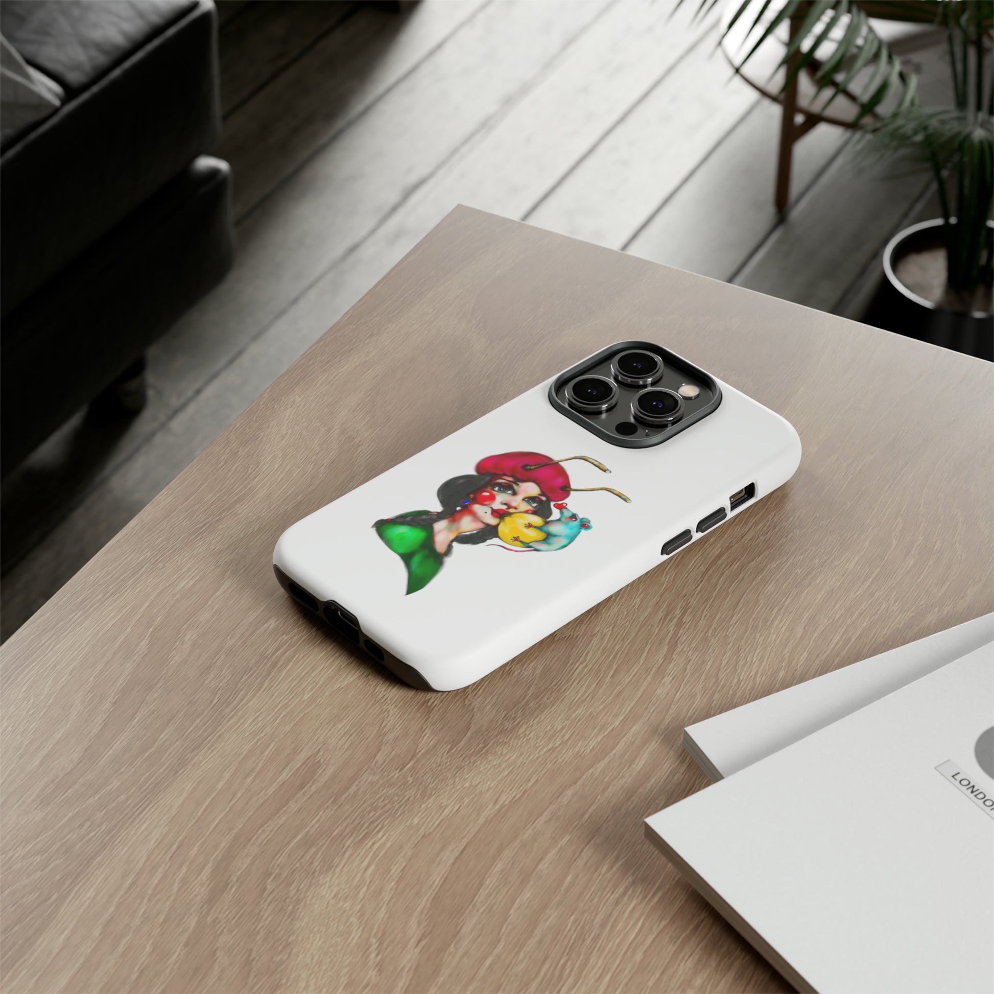 Design #211 White BKG-Tough Cases - MahaCase