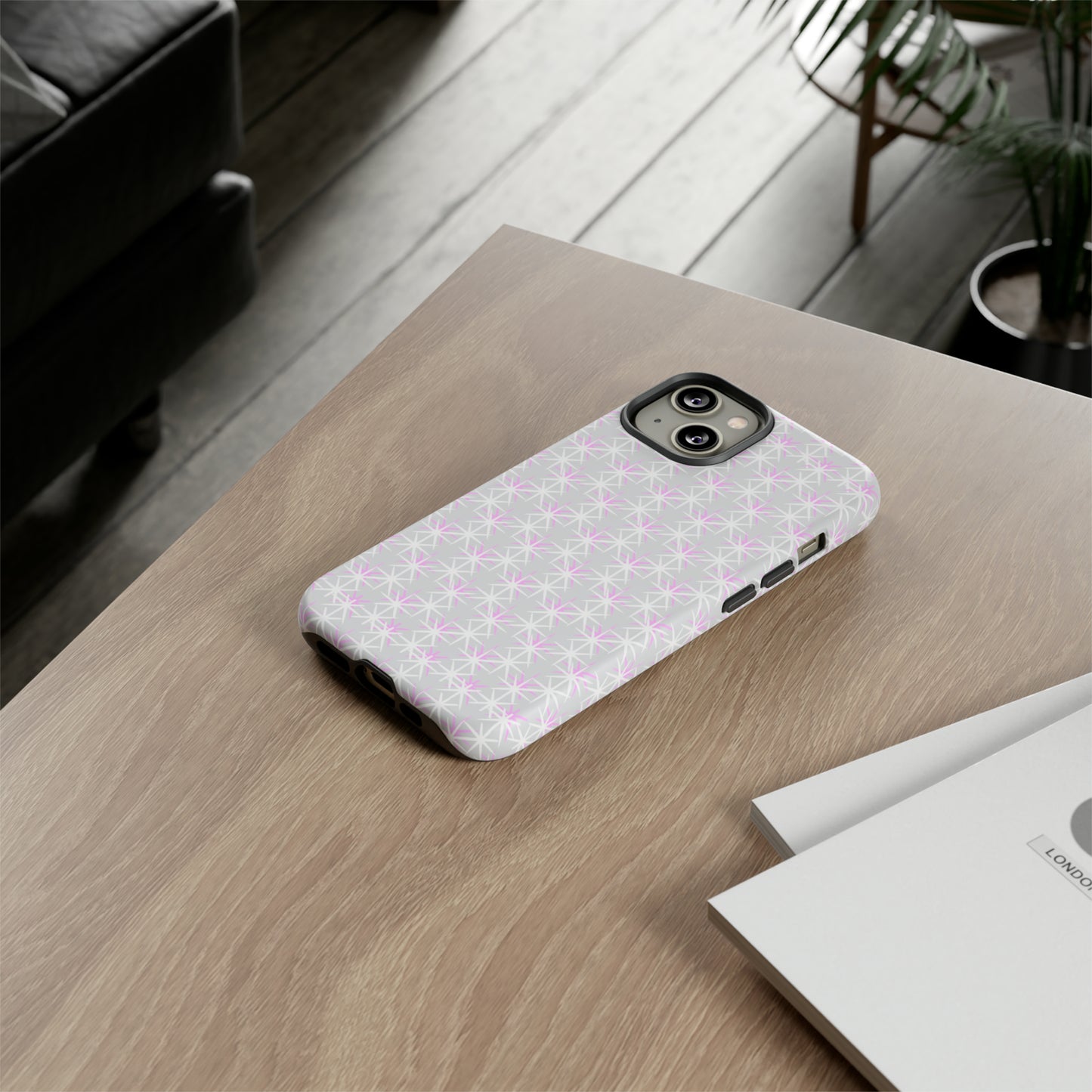 Grey Skies, Pink Stars-Tough Cases - MahaCase