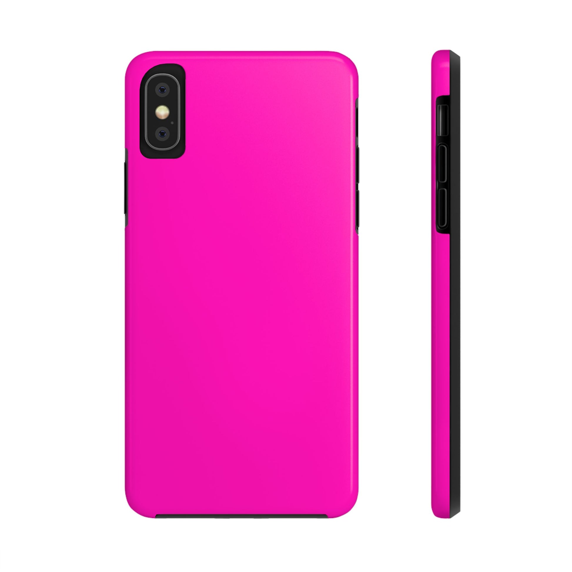 Simple Hot Pink-Tough Phone Cases - MahaCase