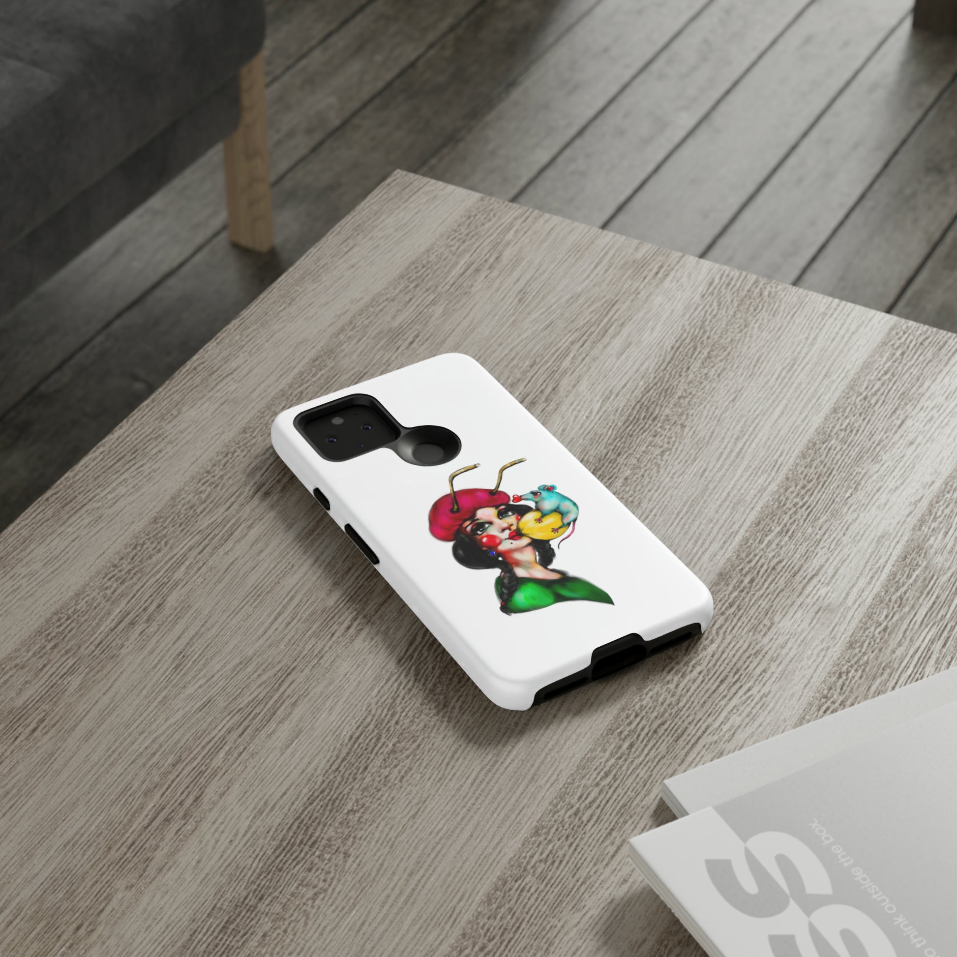 Design #211 White BKG-Tough Cases - MahaCase