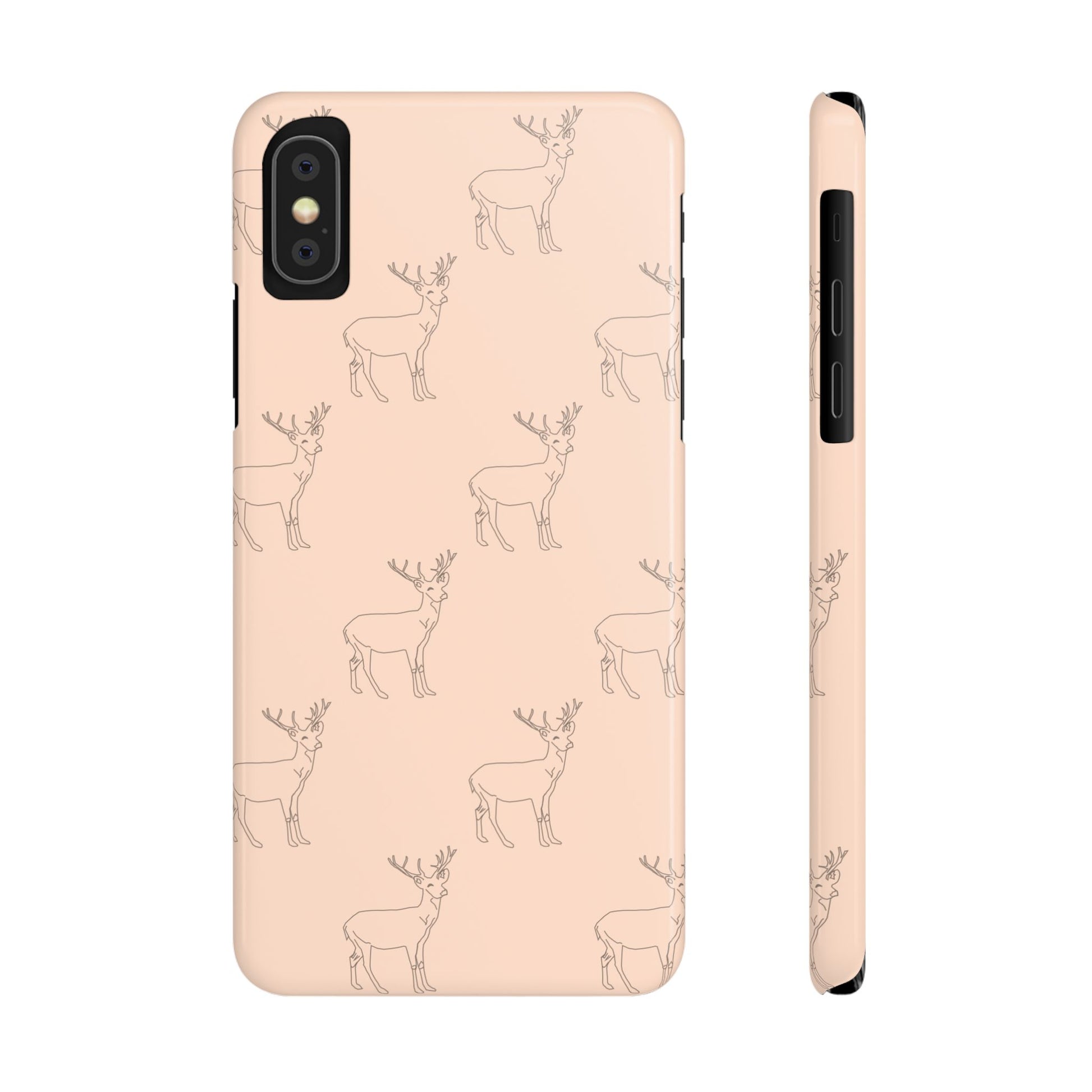 Deer Pattern #03-Slim iPhone Cases - MahaCase