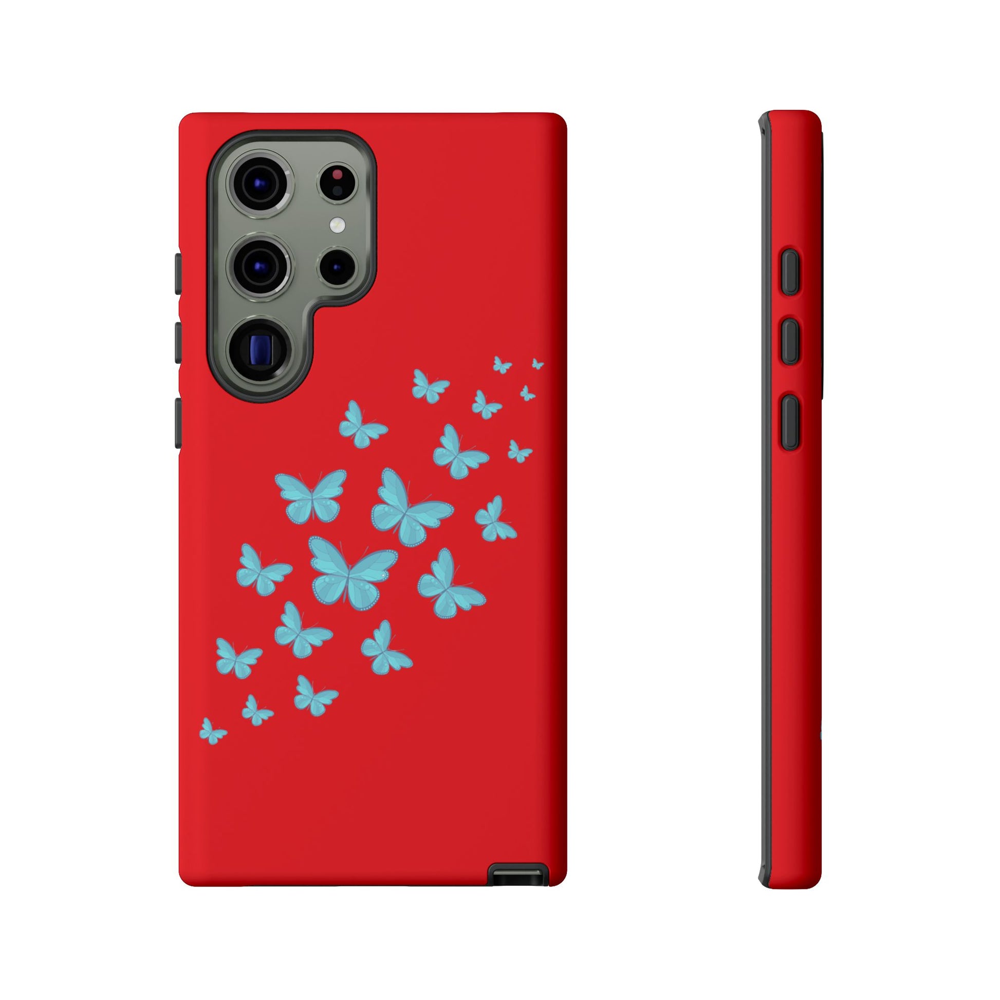 Butterflies in Red - Tough Cases iPhone Samsung Google Pixel - MahaCase