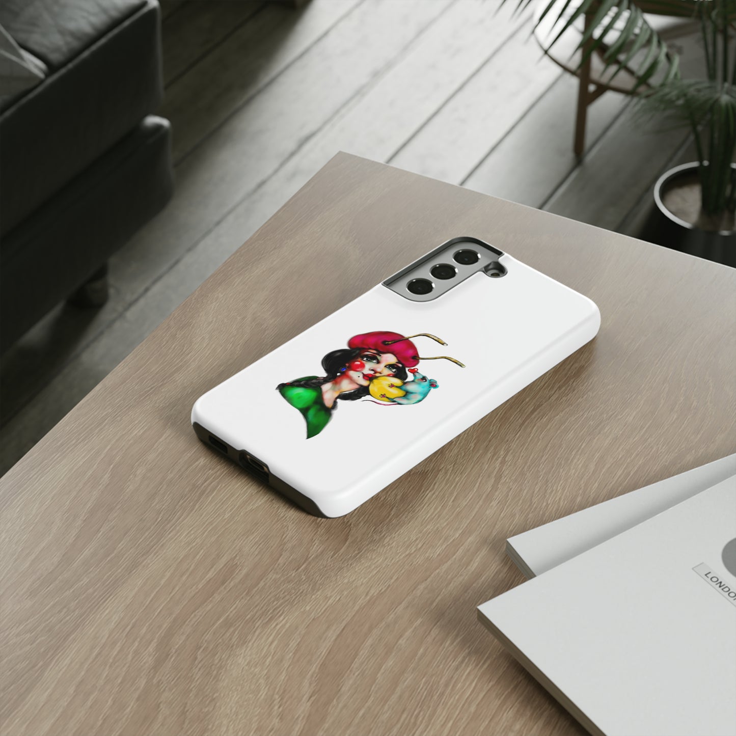 Design #211 White BKG-Tough Cases - MahaCase