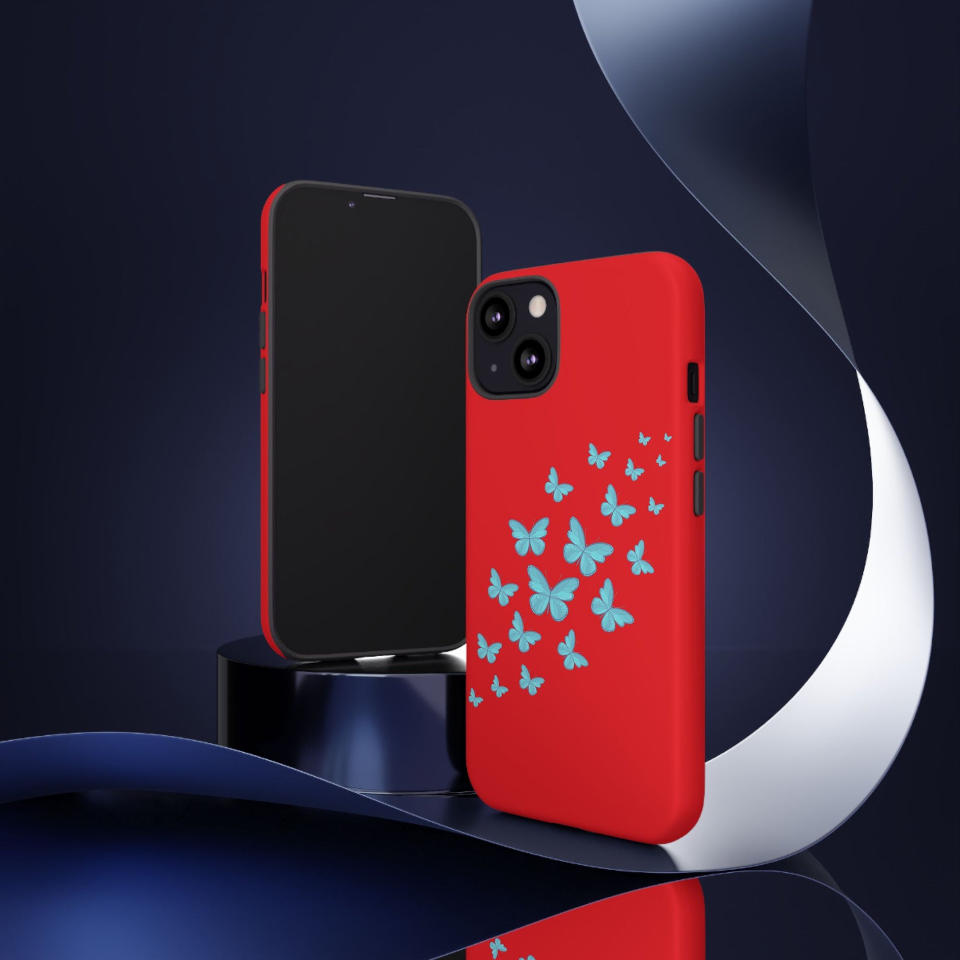 Butterflies in Red - Tough Cases iPhone Samsung Google Pixel - MahaCase