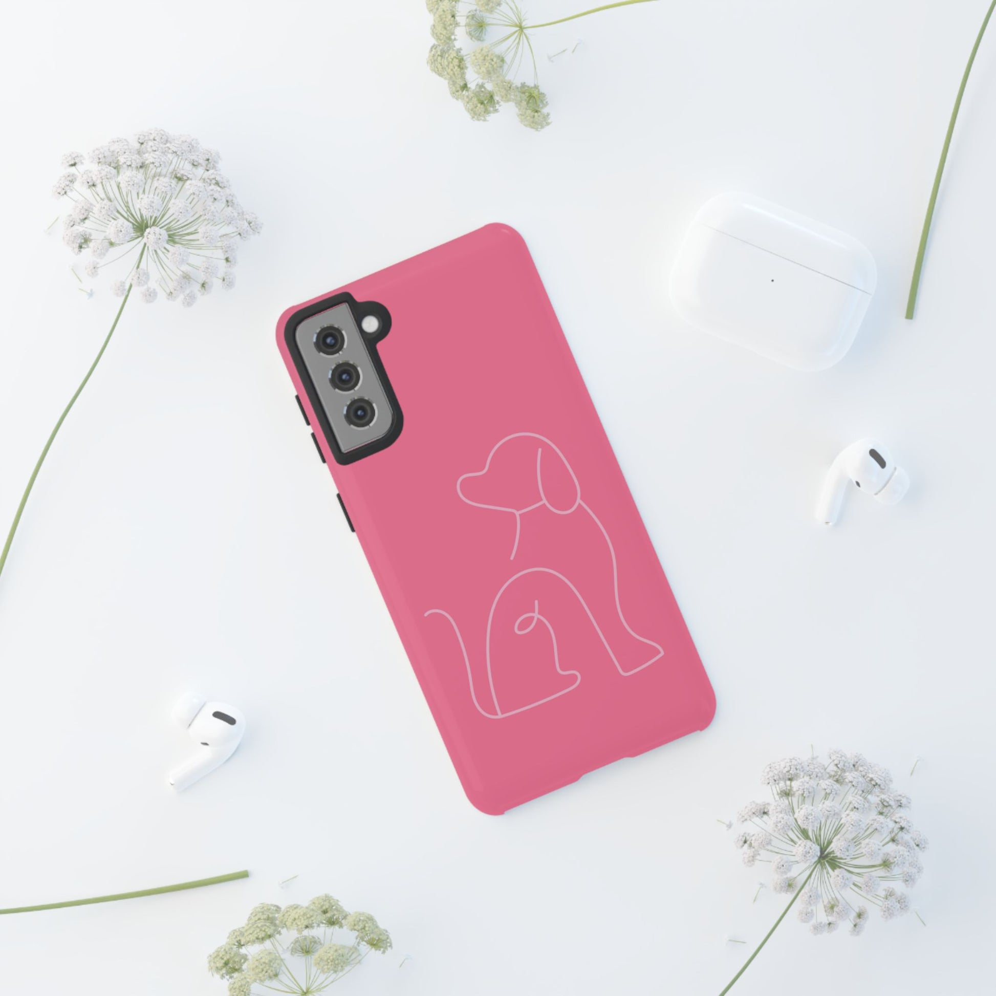 Pink Pup #10-Tough Cases iPhone Samsung Google Pixel - MahaCase