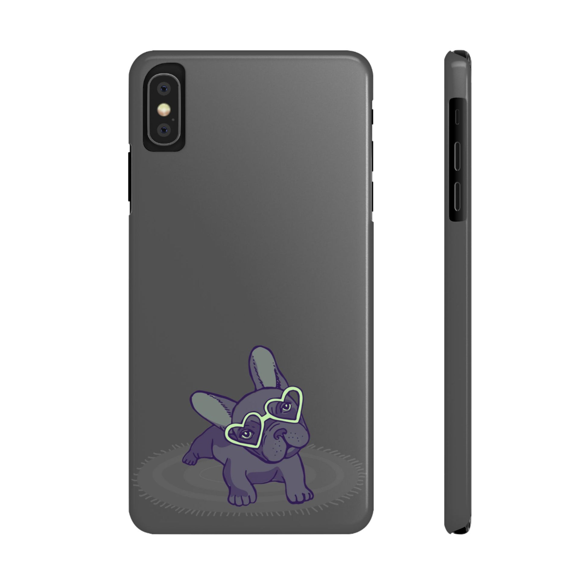 Bulldog Puppy Slim iPhone Cases - MahaCase