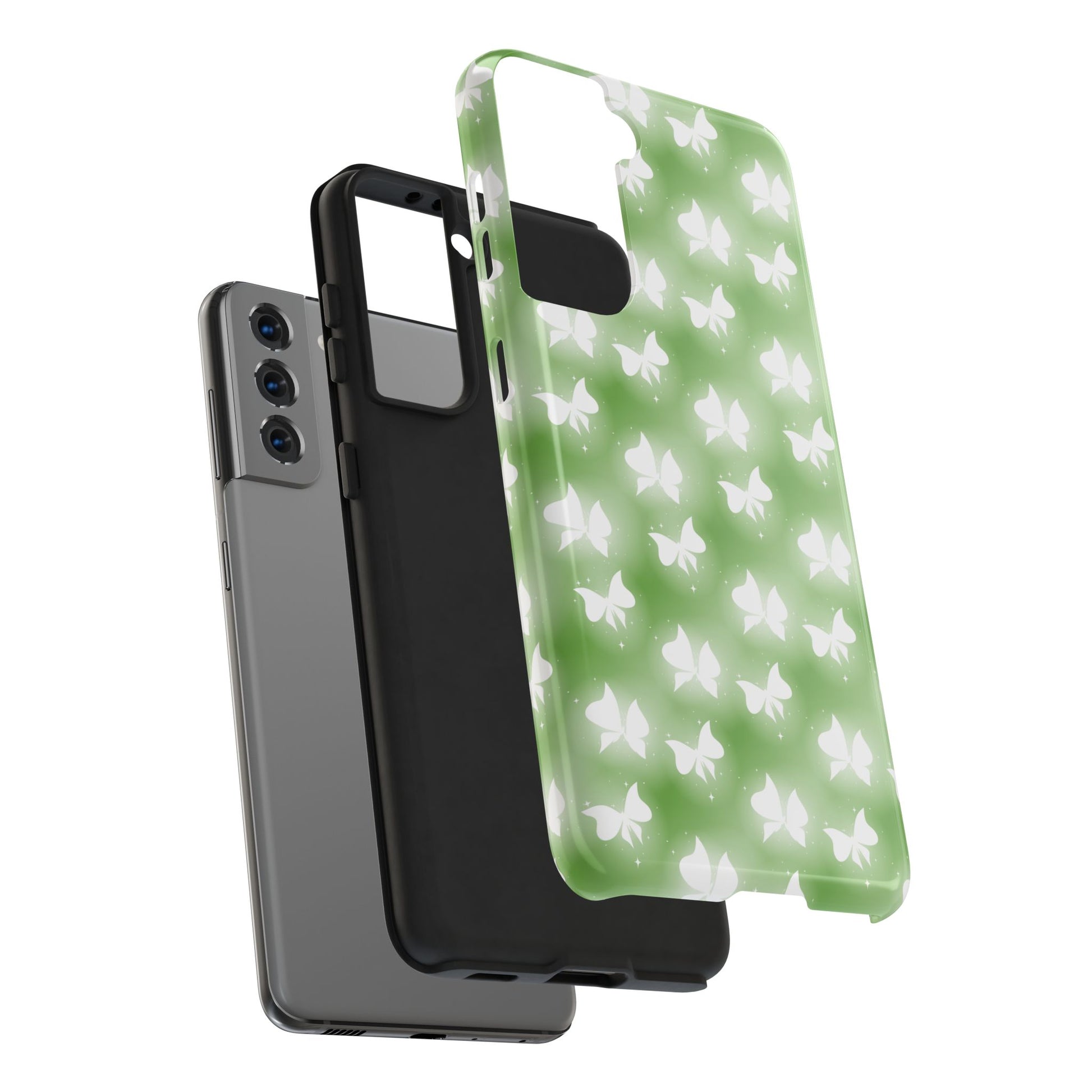 Nature-Inspired Tough Phone Case with Butterfly Design iPhone Samsung Galaxy - MahaCase