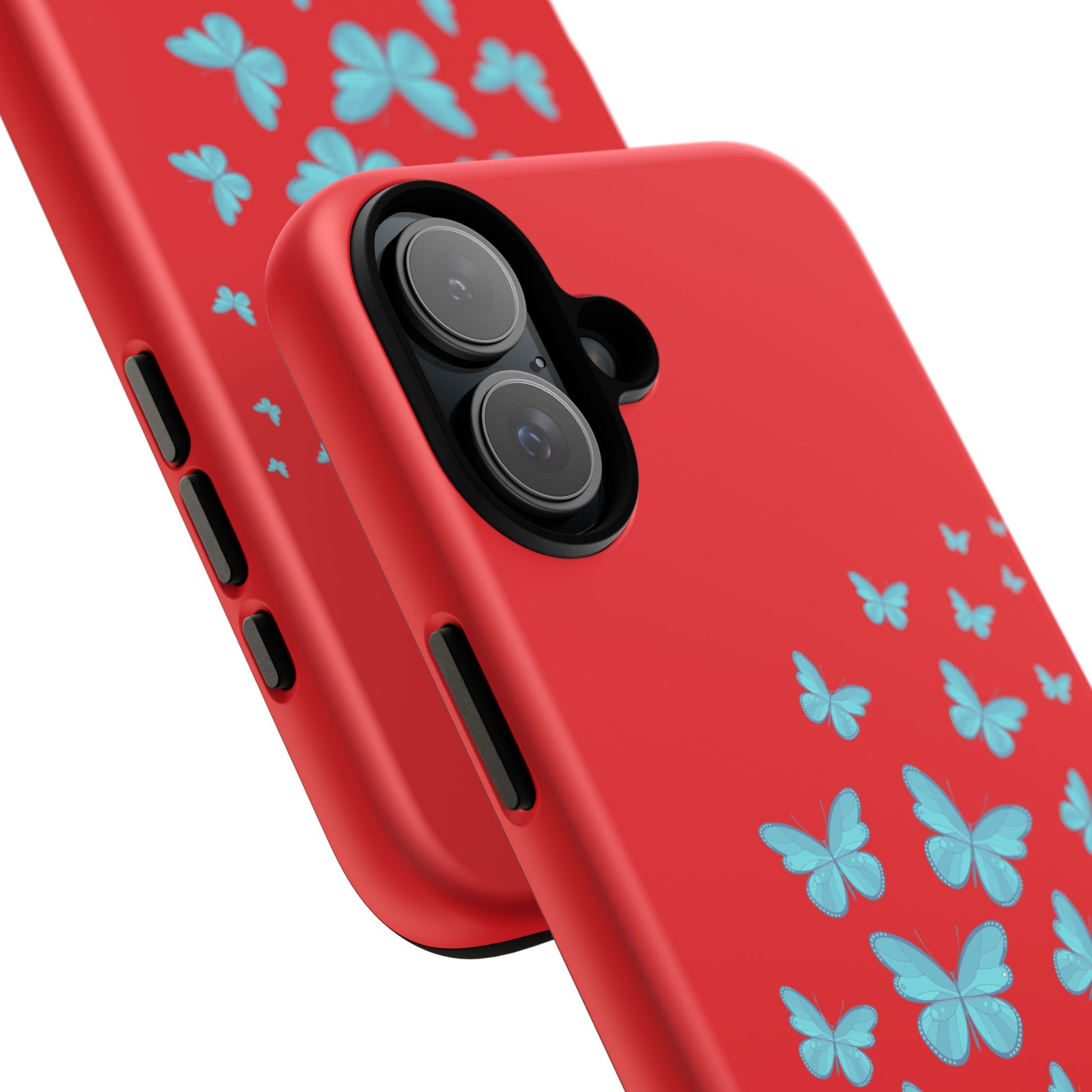 Butterflies in Red - Tough Cases iPhone Samsung Google Pixel - MahaCase