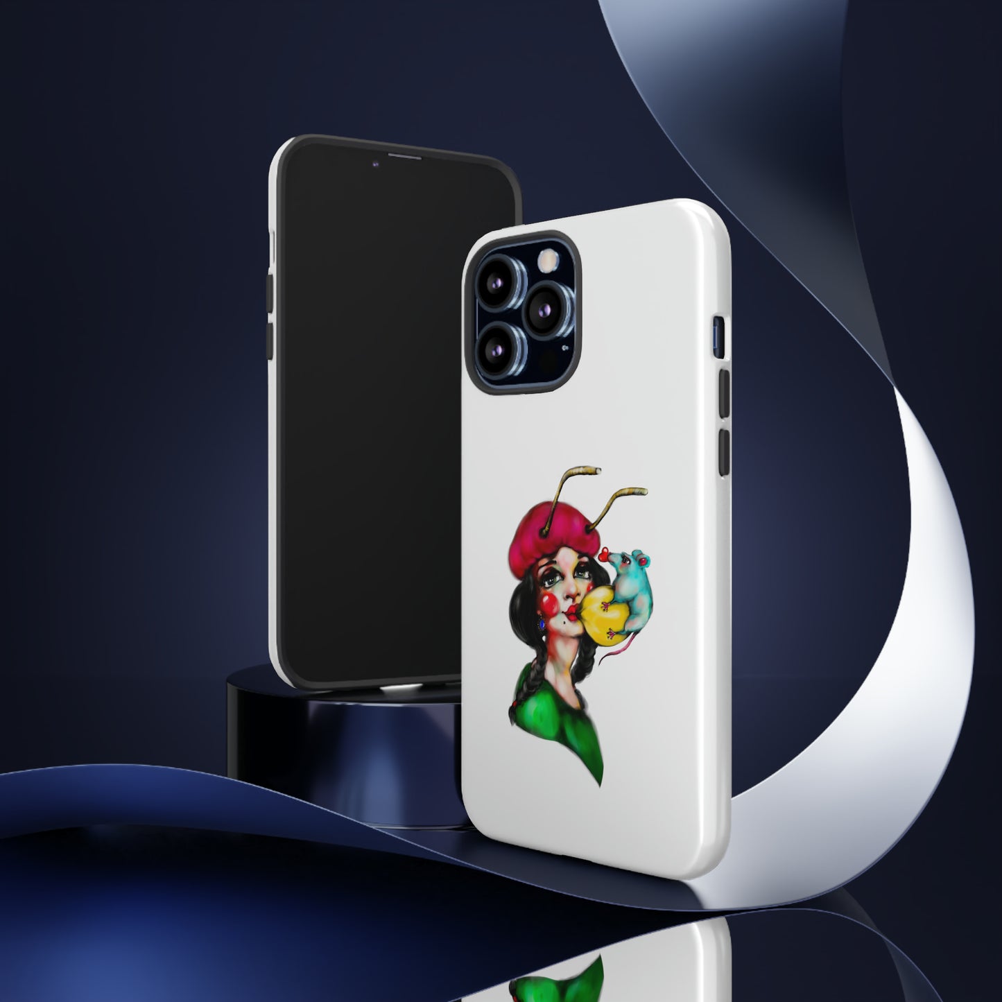 Design #211 White BKG-Tough Cases - MahaCase