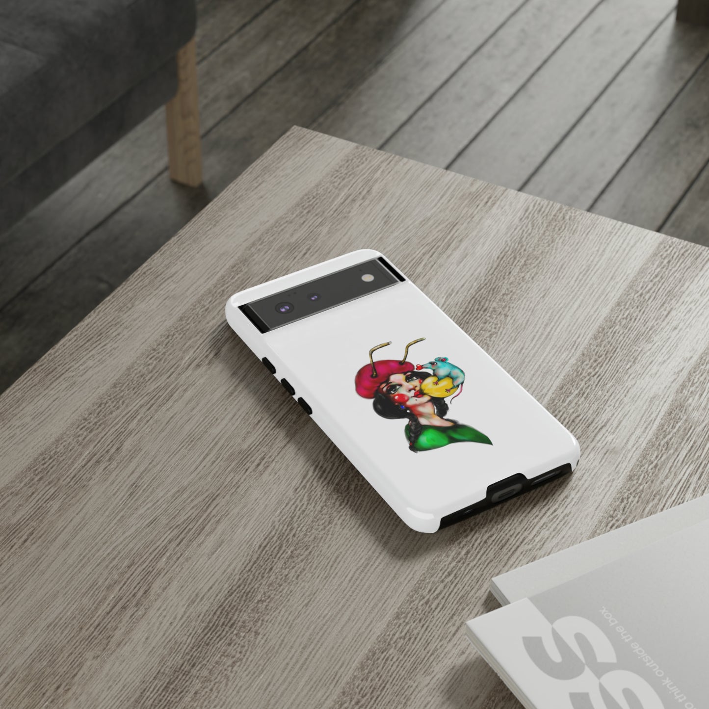 Design #211 White BKG-Tough Cases - MahaCase
