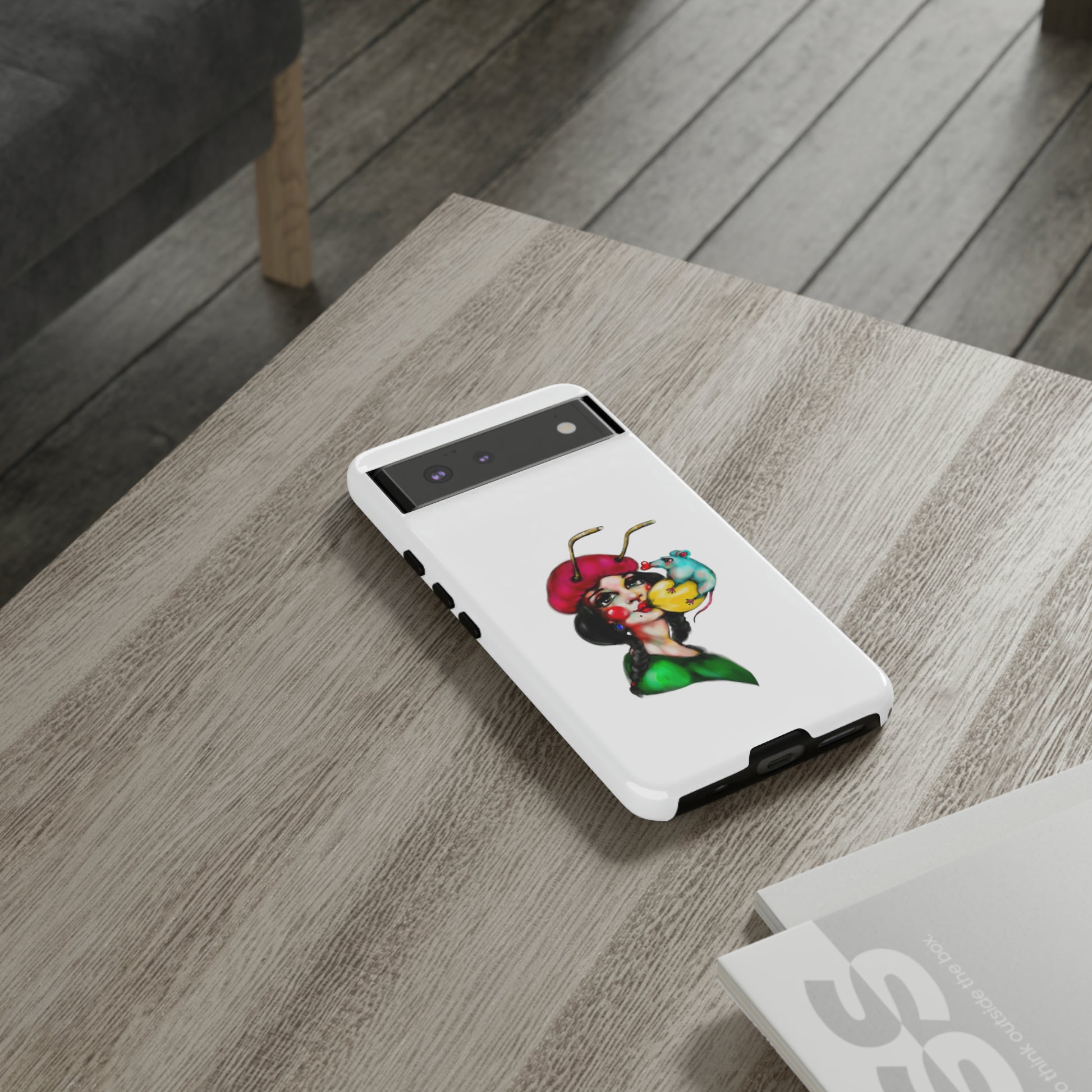 Design #211 White BKG-Tough Cases - MahaCase
