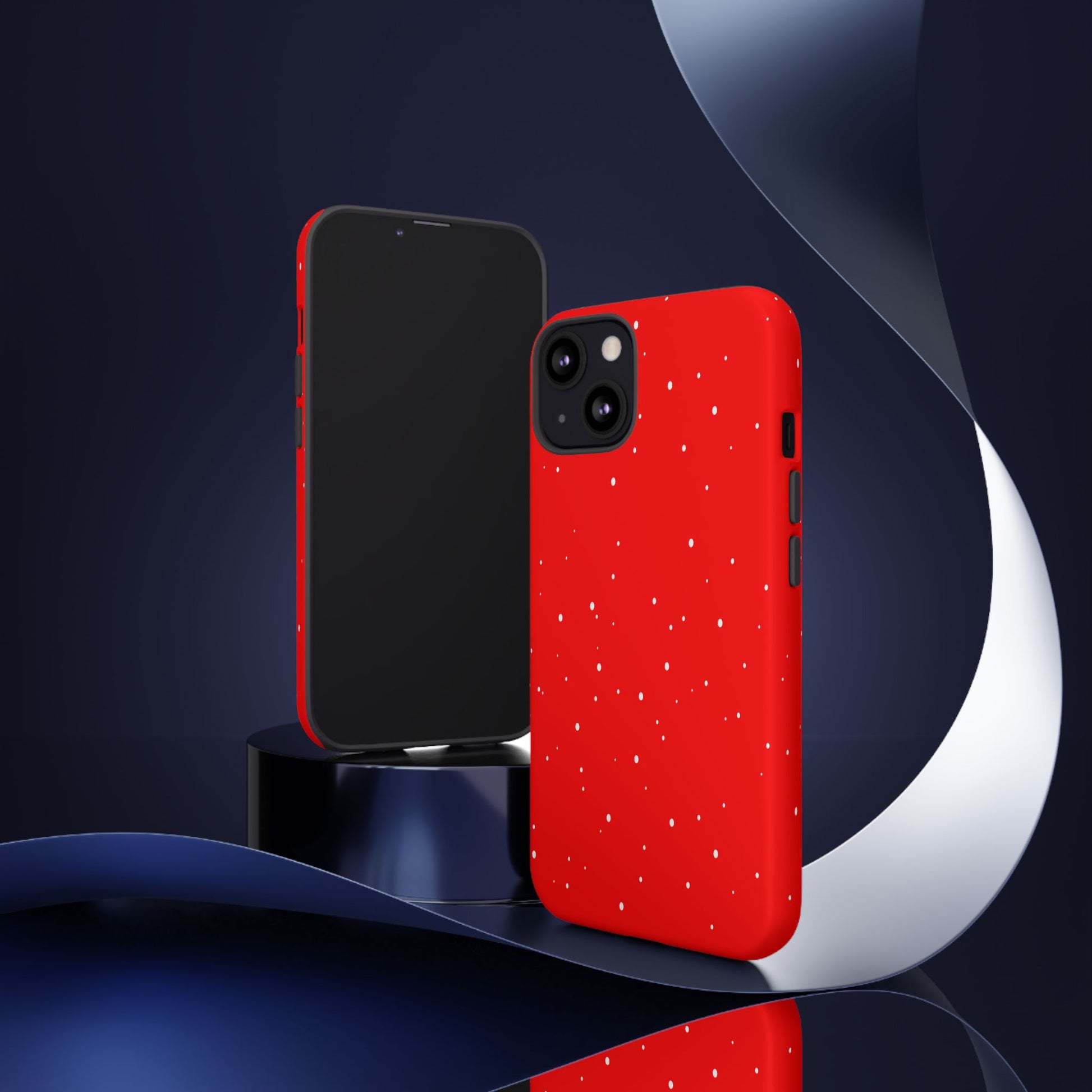 Snowy Red - Tough Cases iPhone Samsung Google Pixel - MahaCase