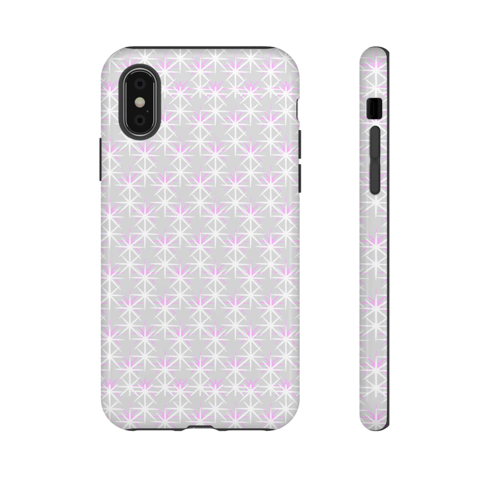 Grey Skies, Pink Stars-Tough Cases - MahaCase